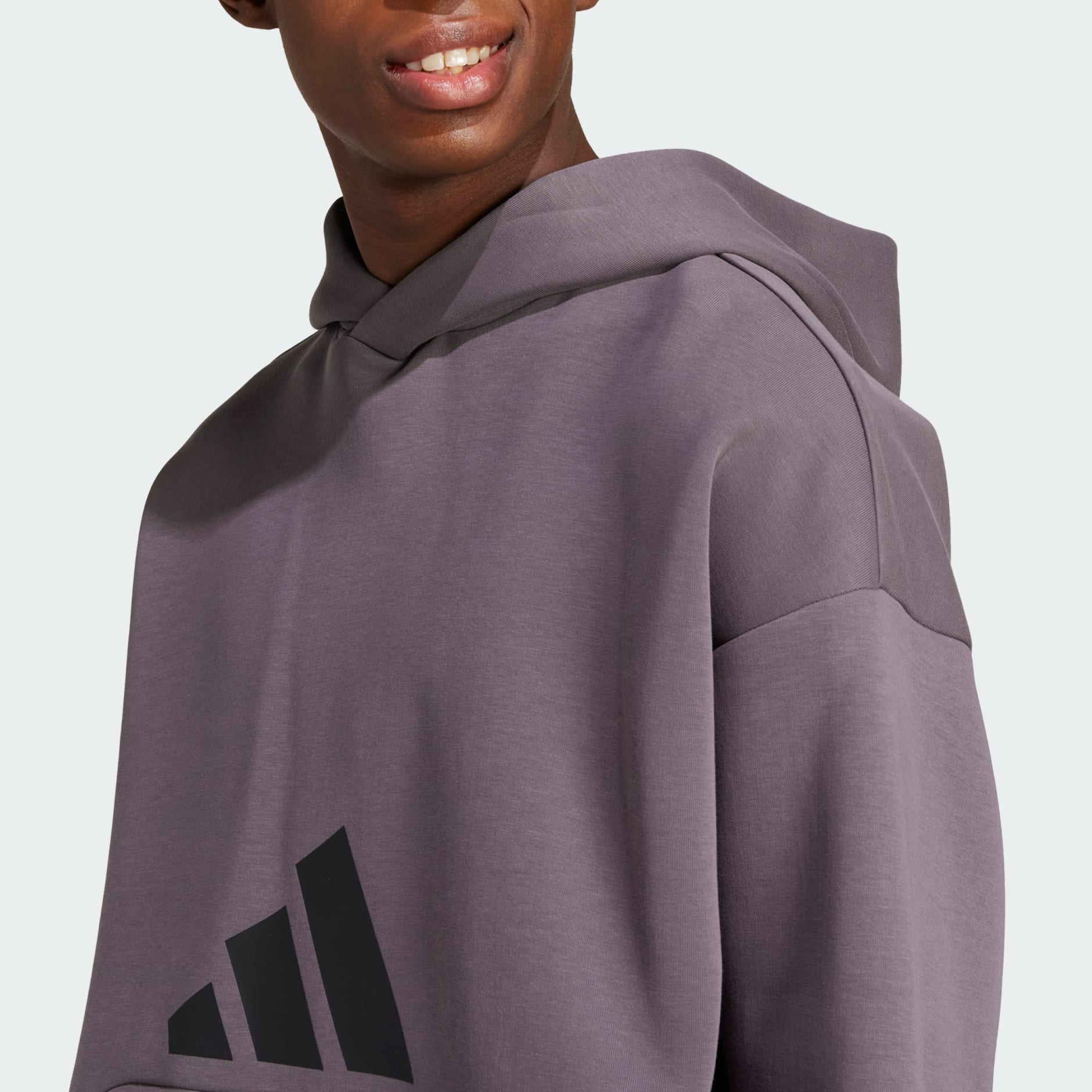 Sweat-shirt &agrave; capuche logo &agrave; 3 bandes Future Icons