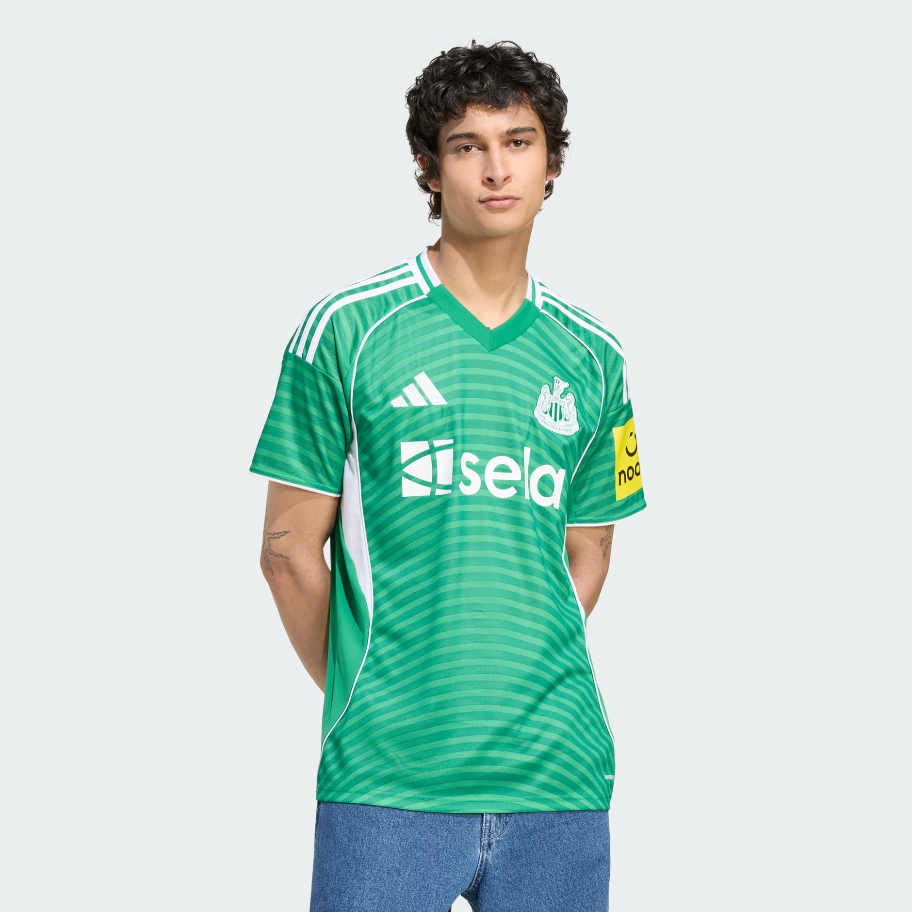 Clothing - Newcastle United FC 25/26 Away Jersey - Green | adidas Oman