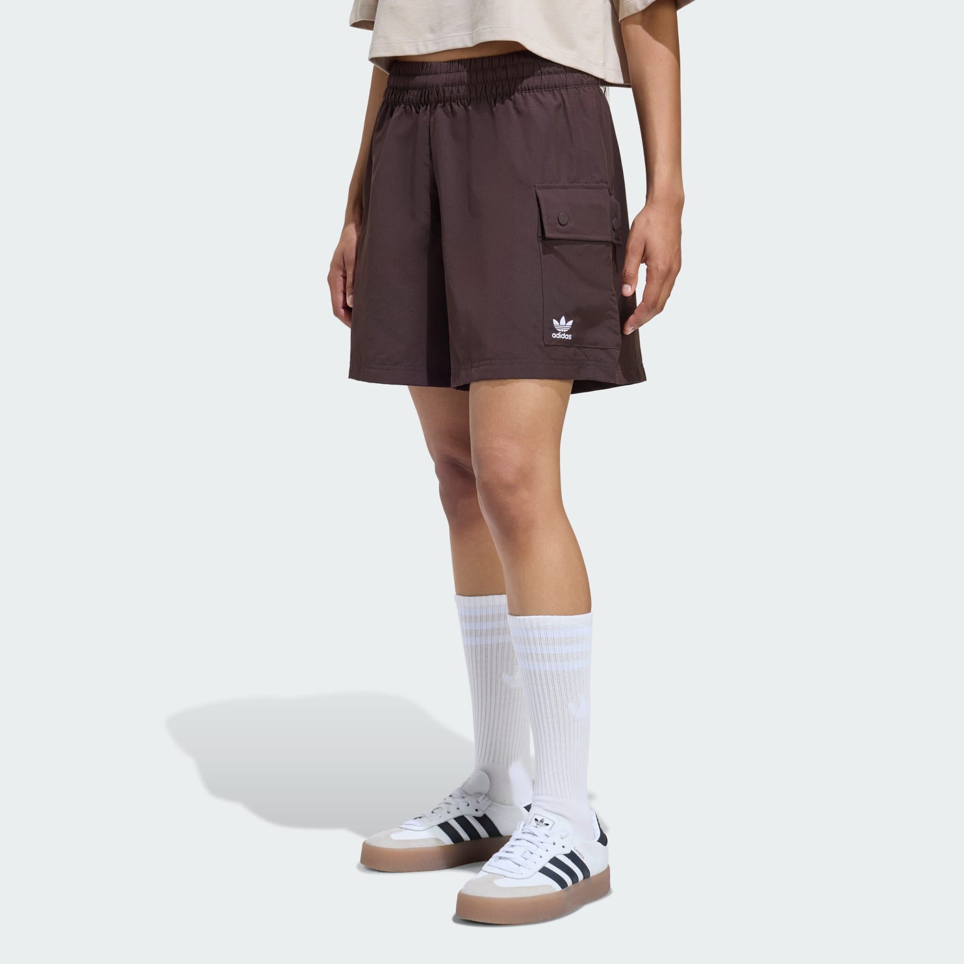 Essentials Woven High-Waist Cargo Shorts