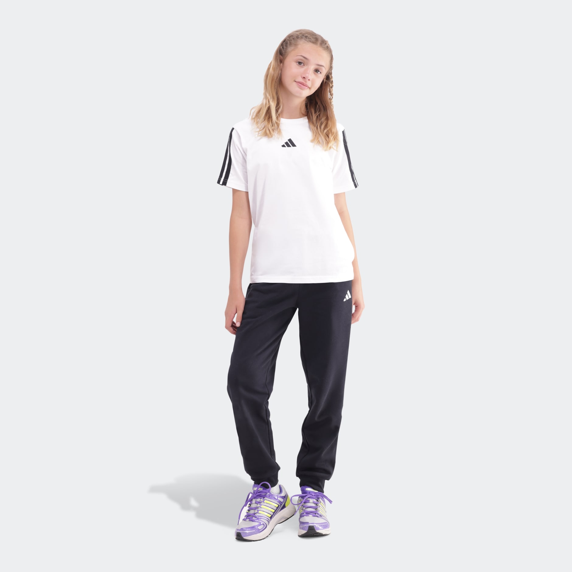Essentials 3 Stripe Tee Kids