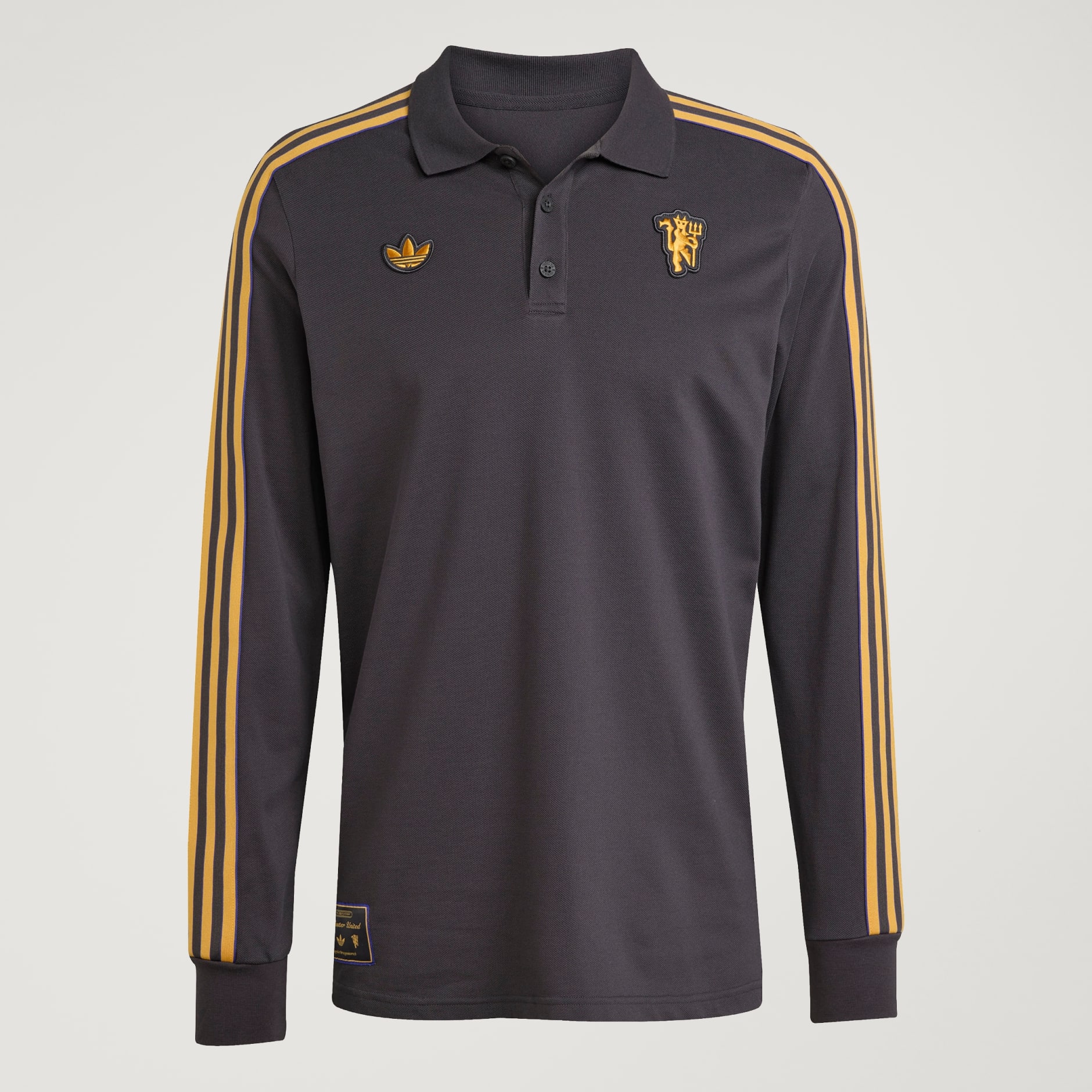 Manchester United Terrace Icons Long Sleeve Polo Shirt