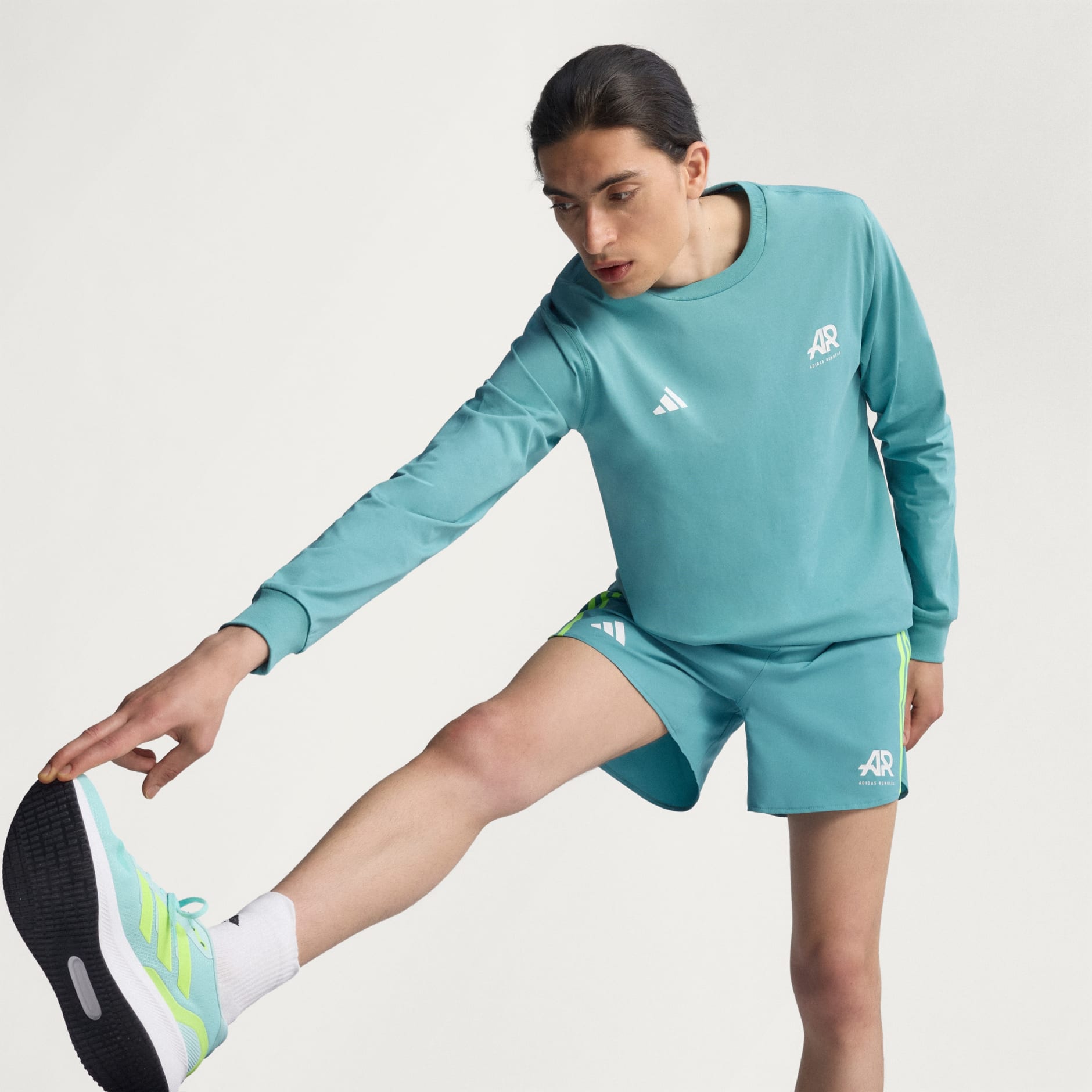adidas Runners Long Sleeve Tee (Gender Neutral) - Turquoise adidas Runners Long Sleeve Tee (Gender Neutral) - Turquoise