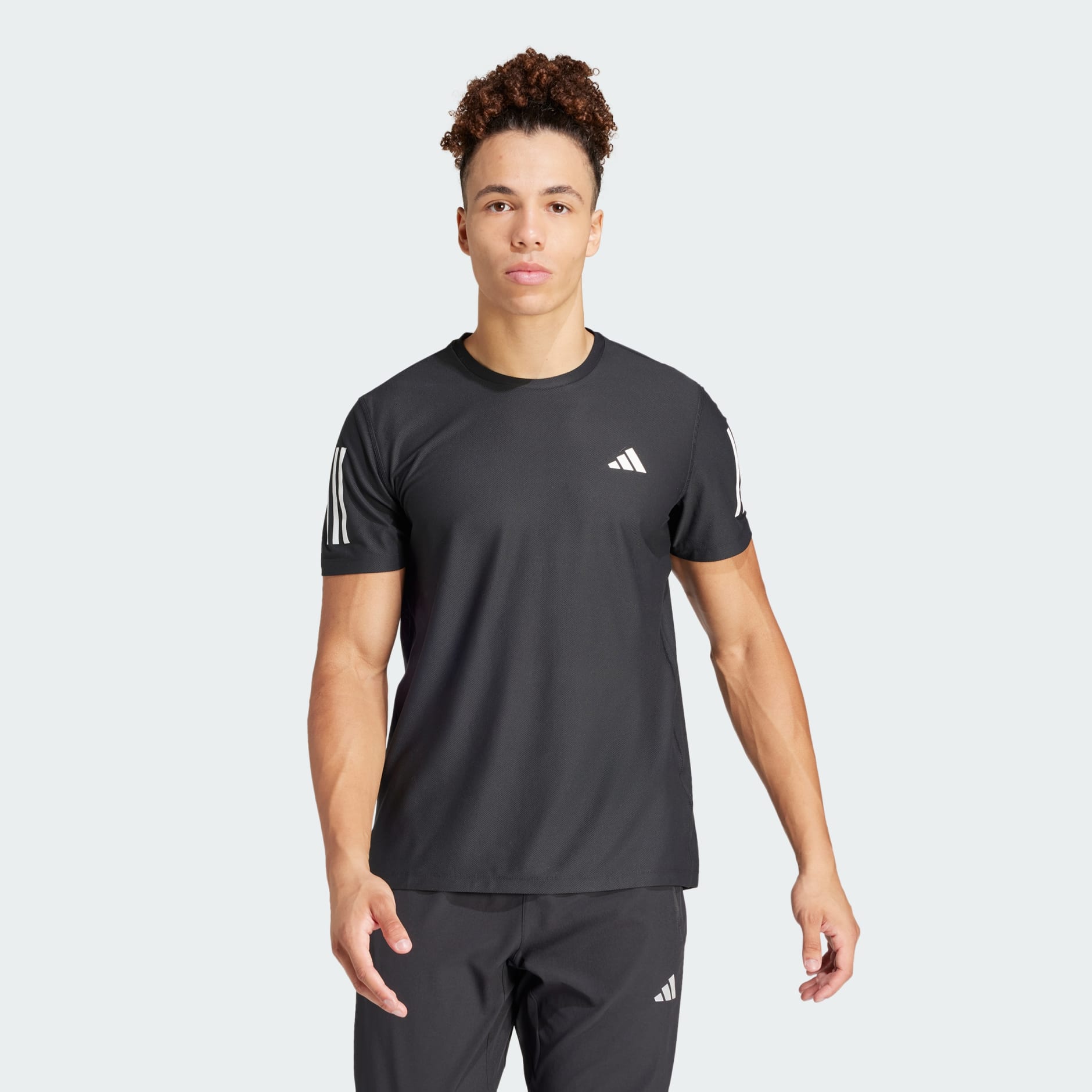 Clothing - Own the Run Tee - Black | adidas South Africa