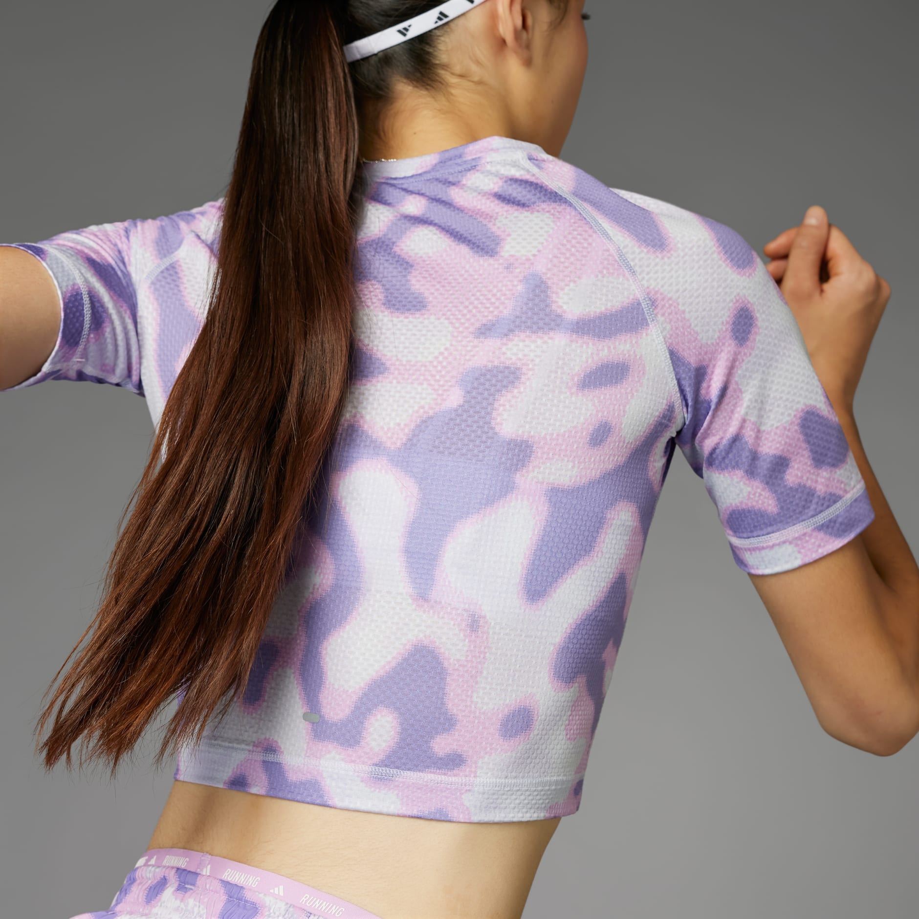 Own the Run 3-Stripes Allover Print T-Shirt