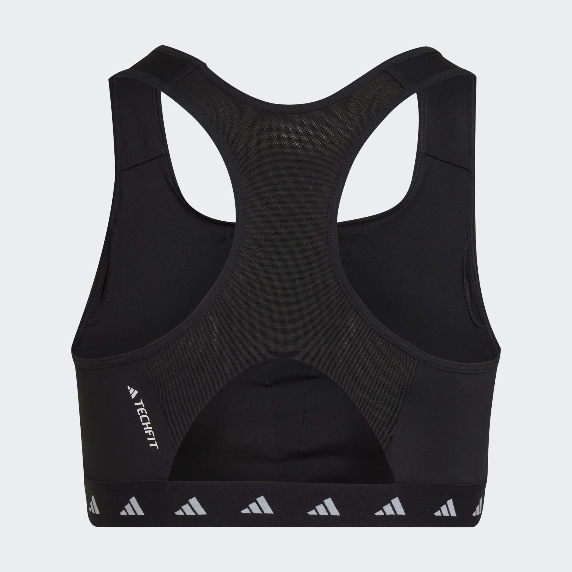 Women's Clothing - Powerreact Training Medium-Support Techfit Bra (Plus Size)  - Black