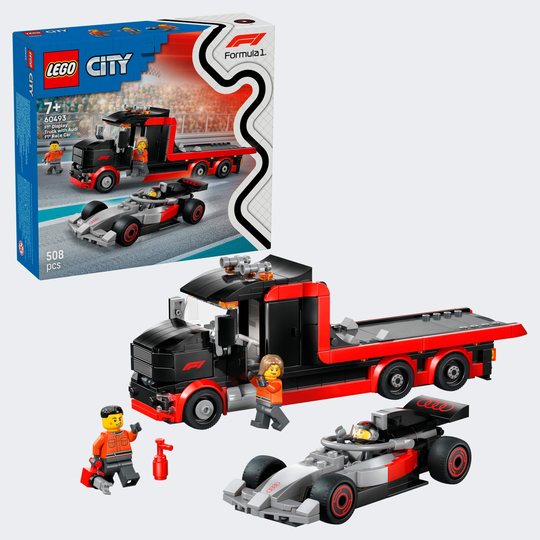 LEGO&reg; City F1&reg; Display Truck with Audi F1&reg; Race Car