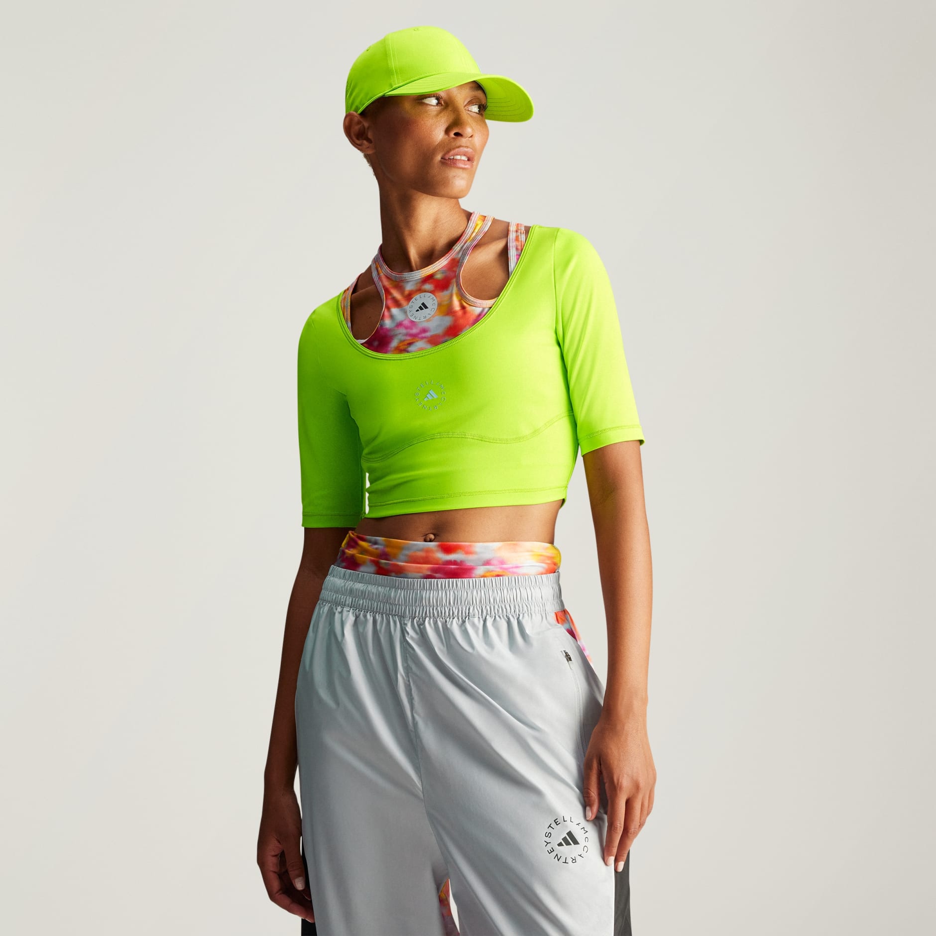 CLOTHING adidas by Stella McCartney Crop Top Green adidas Bahrain