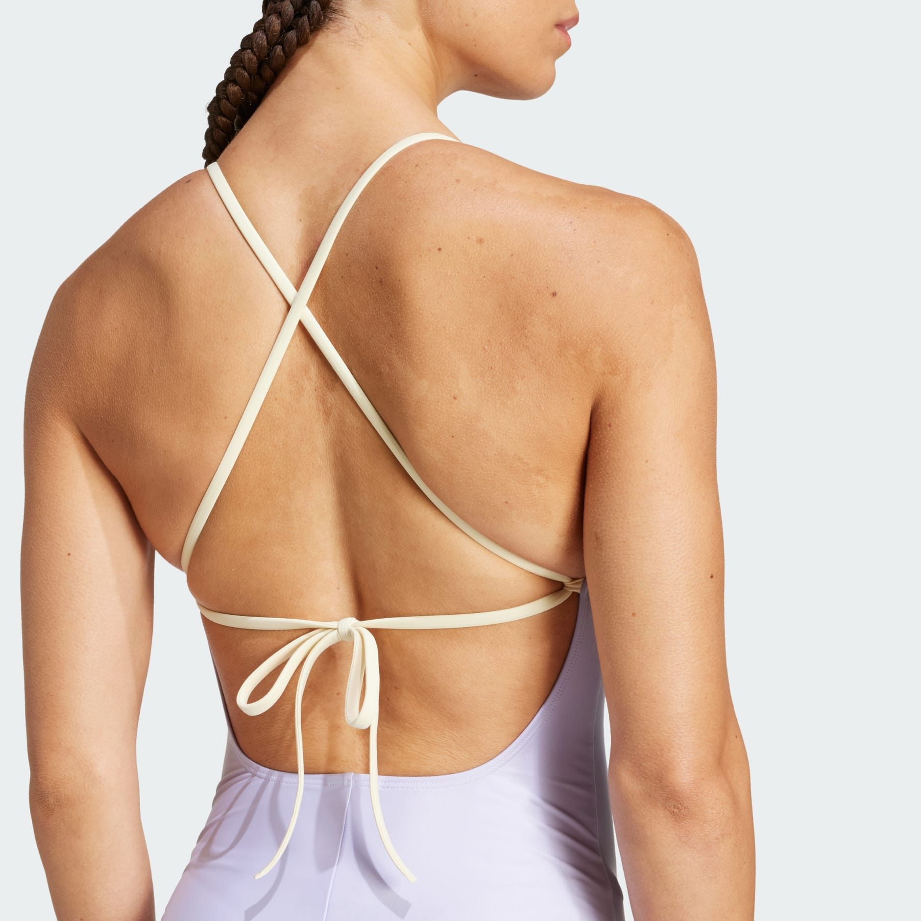 Padded Colorblock X-Back Swimsuit