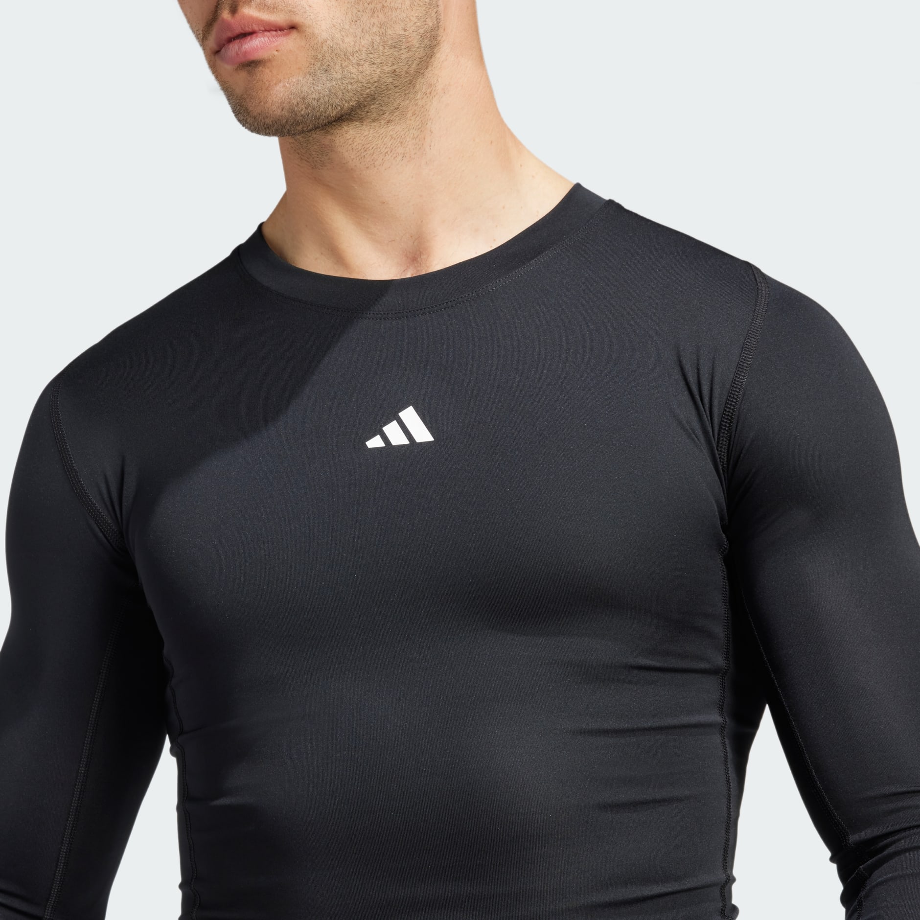 adidas TECHFIT Compression Training Long Sleeve Tee Black adidas UAE