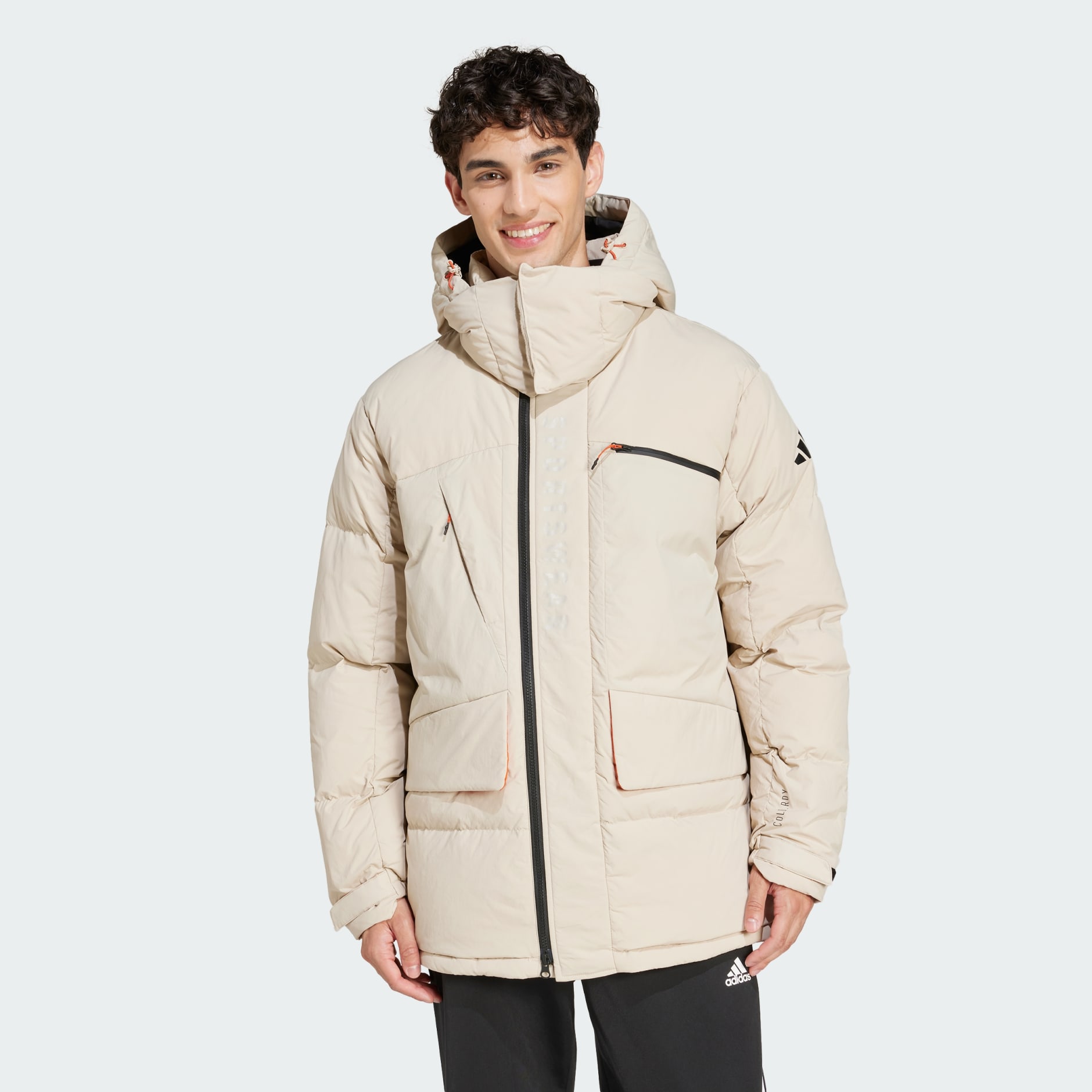 WIND.RDY Fur Down Parka - Beige | adidas Hong Kong