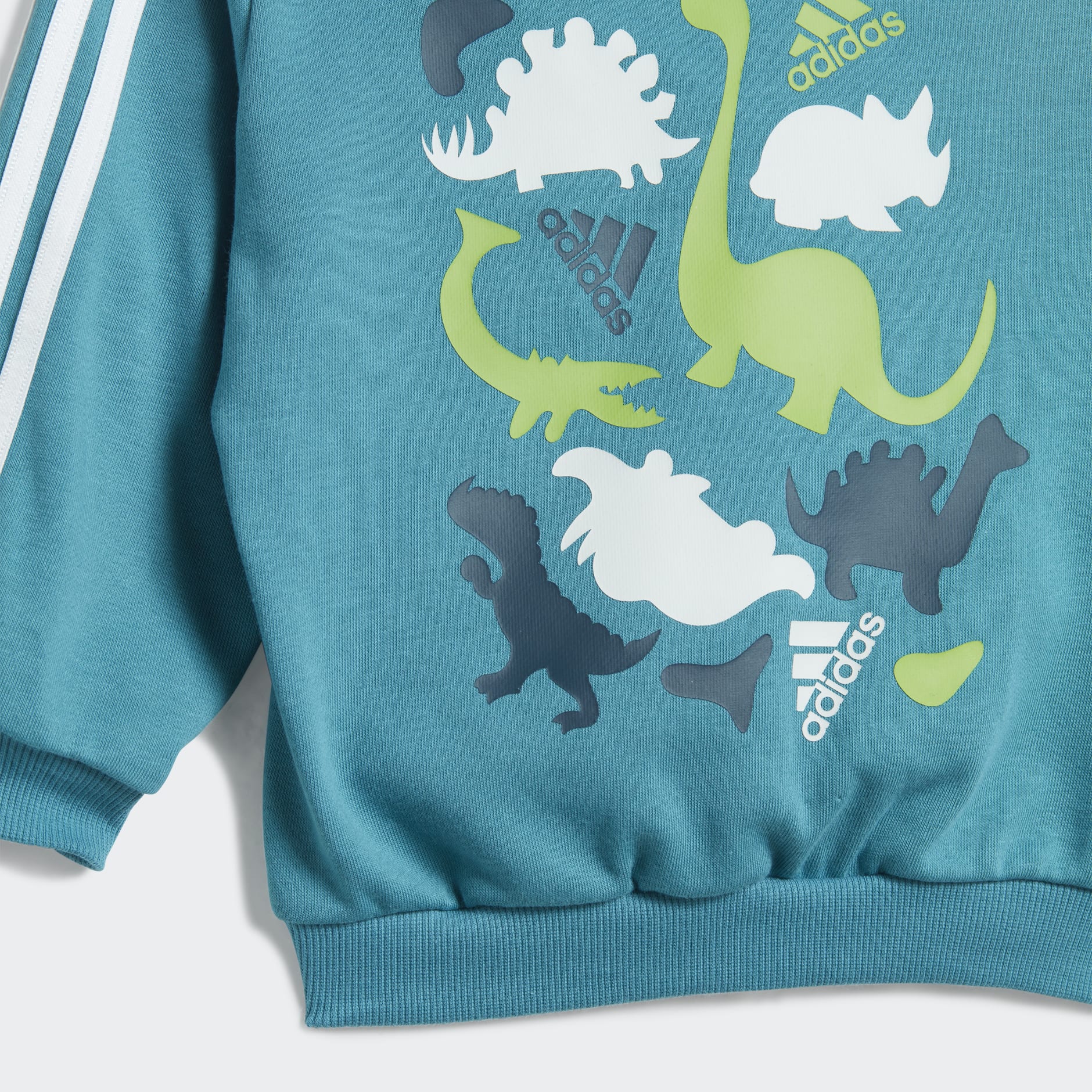 Kids Clothing - Dino Camo Allover Print French Terry Jogger Set - Turquoise  | adidas Saudi Arabia