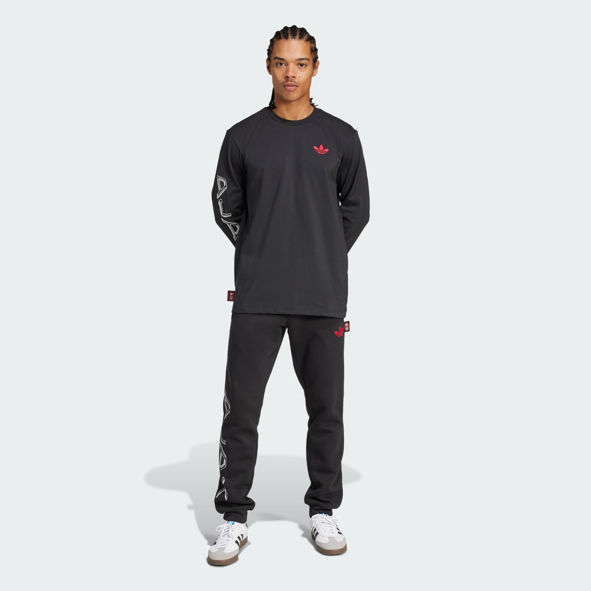 Tricou cu m&acirc;necă lungă cu imprimeu Ajax Amsterdam