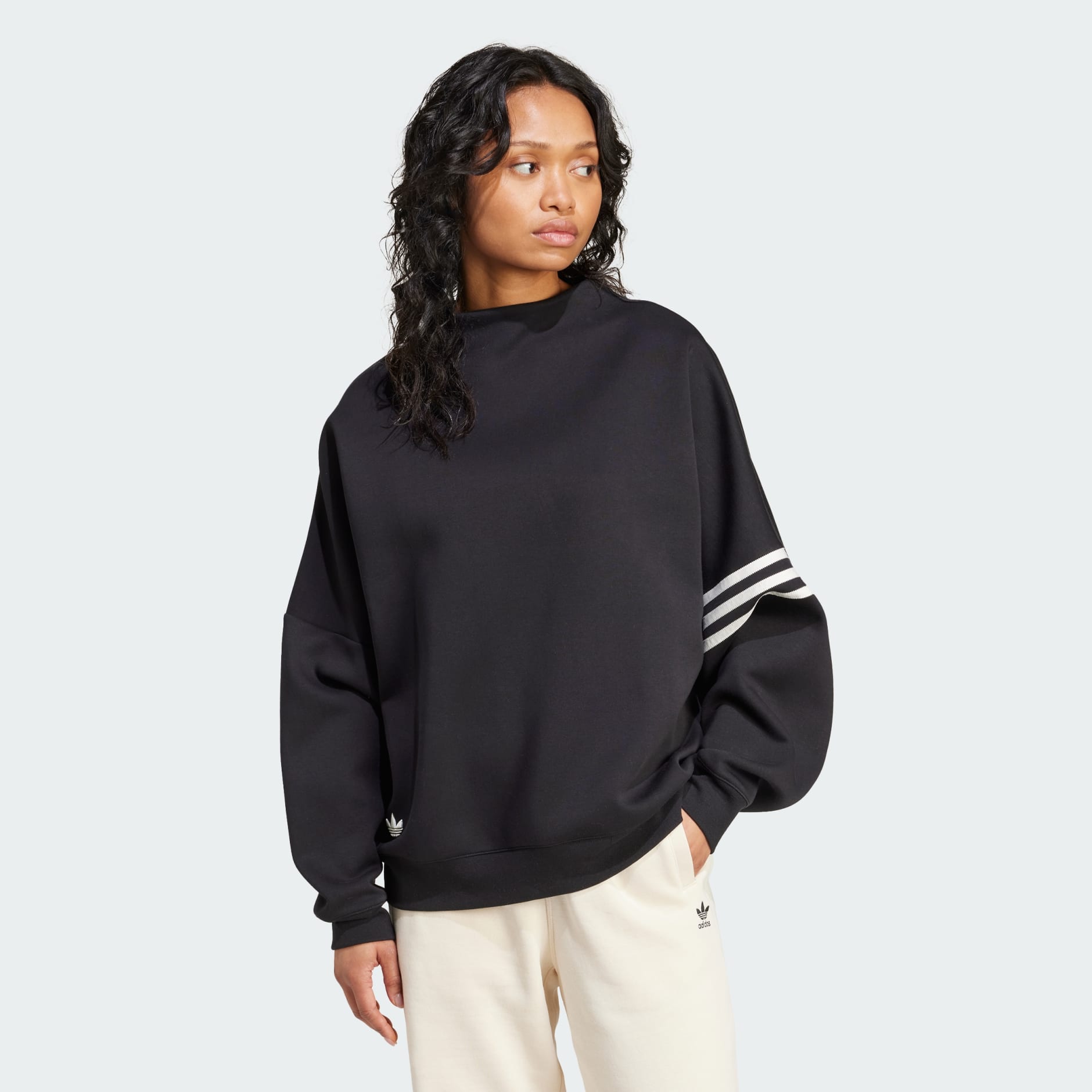 Adidas polo neck sweat sale