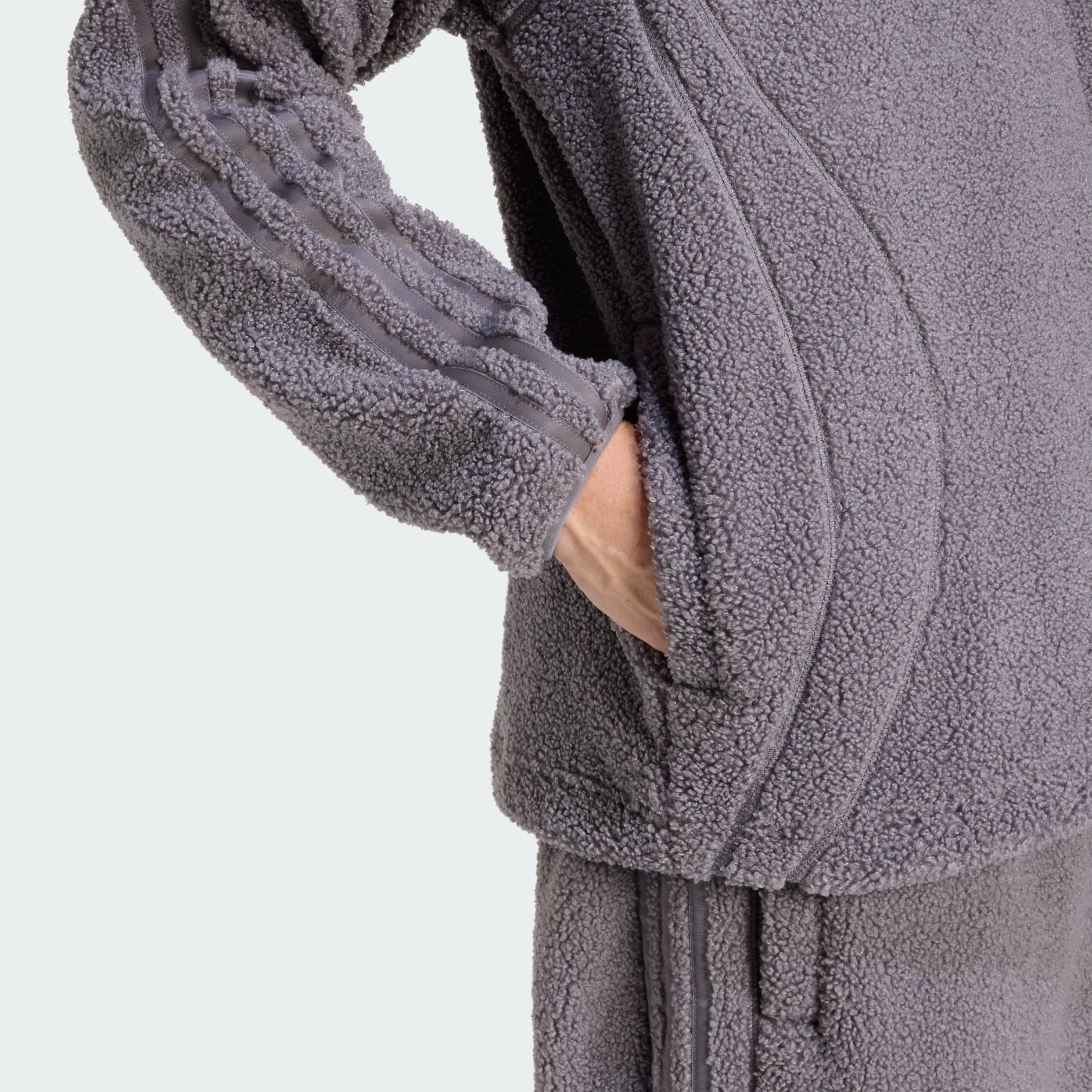 HANORAC DIN FLEECE BORG TEAMGEIST, CU FERMOAR 1/4