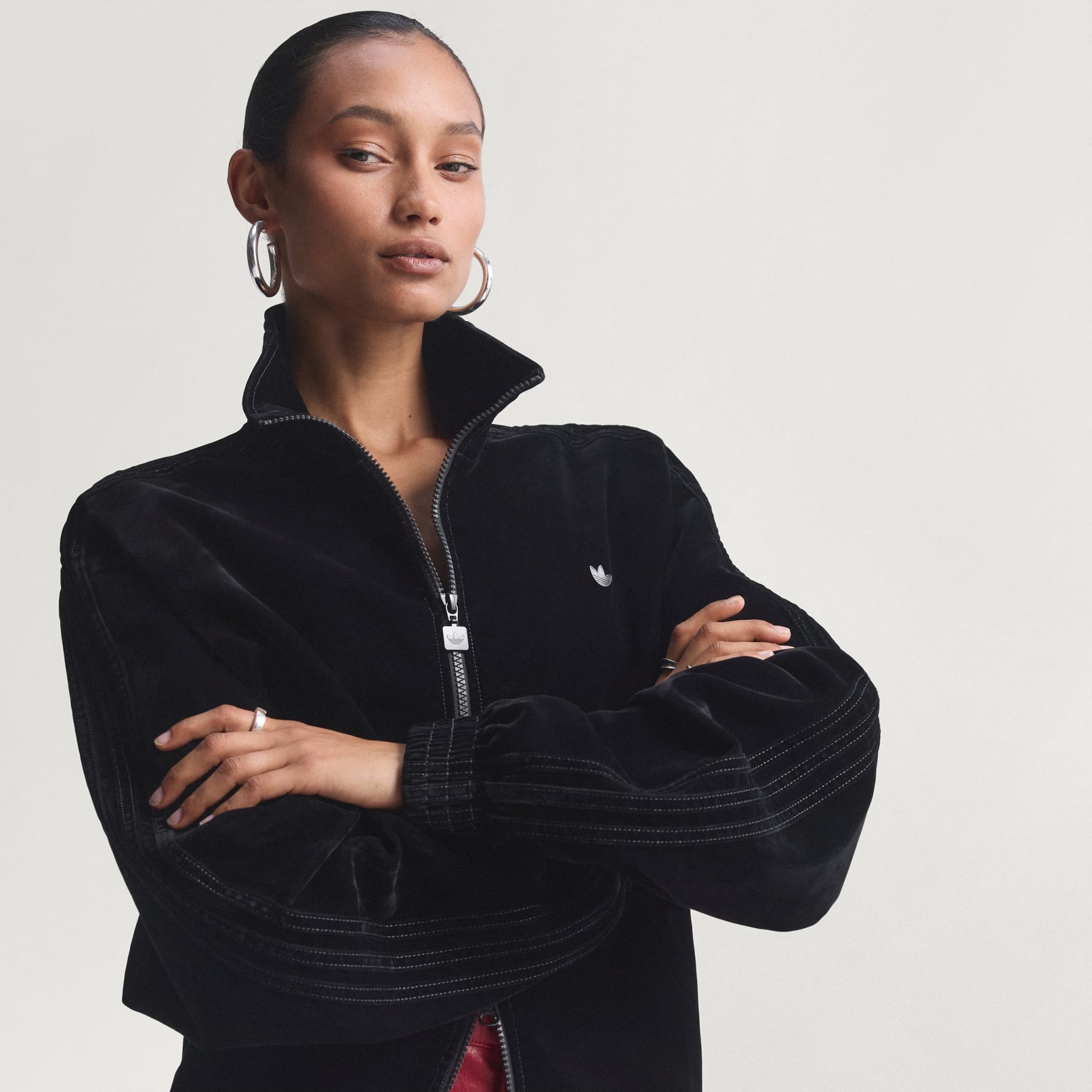 Bluză Sport Firebird Supradimensionată din Twill Periat