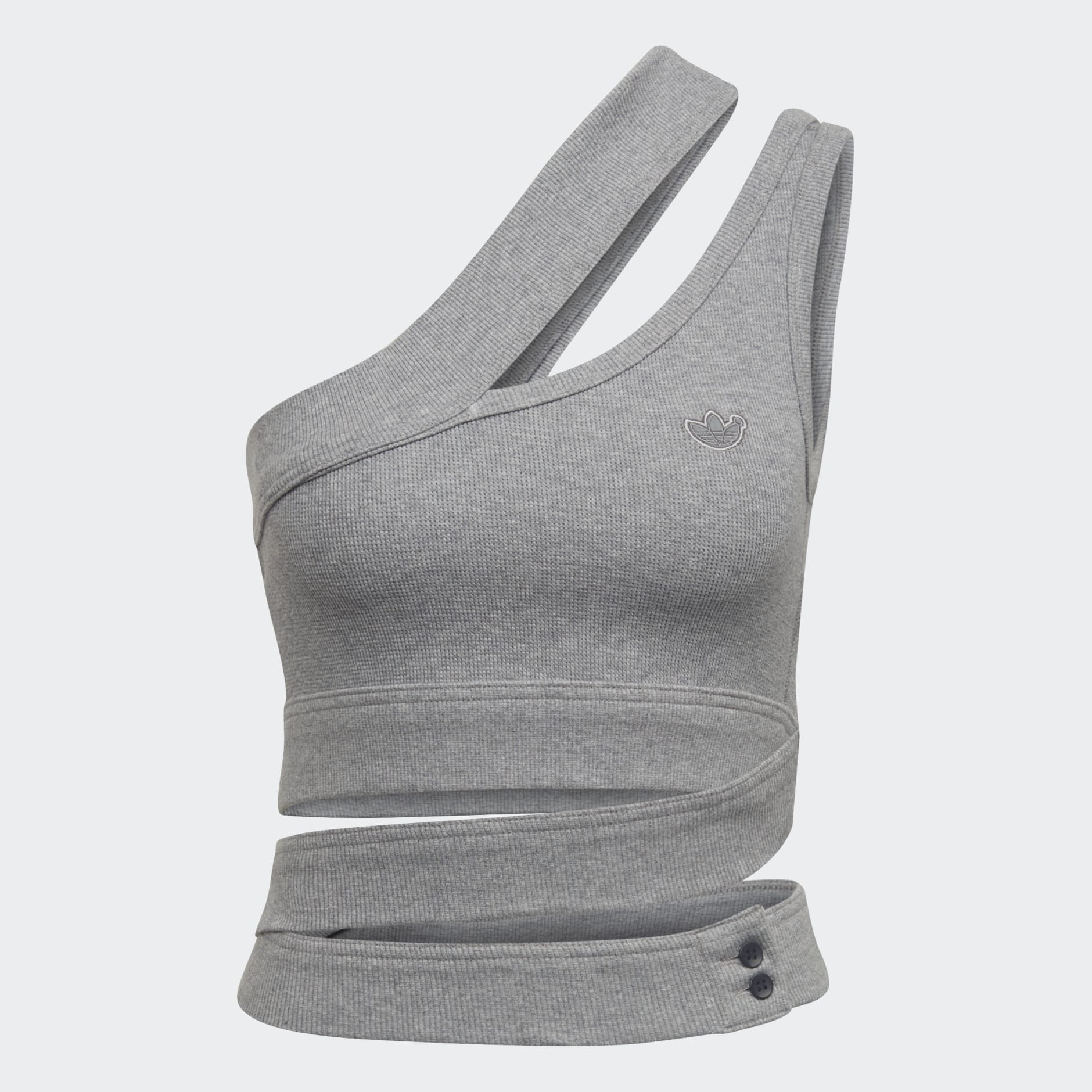 Blue Version Waffle Wrap Bra Top