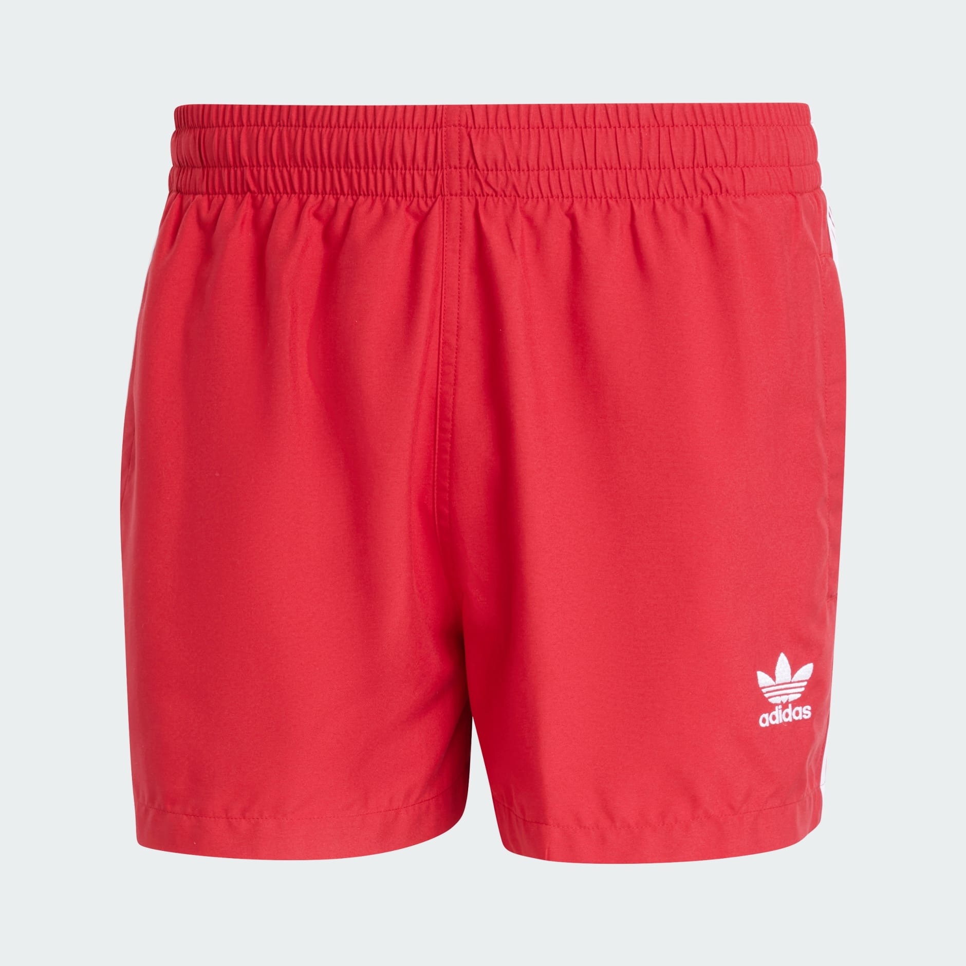 adidas Adicolor 3 Stripes Swim Shorts Red adidas UAE