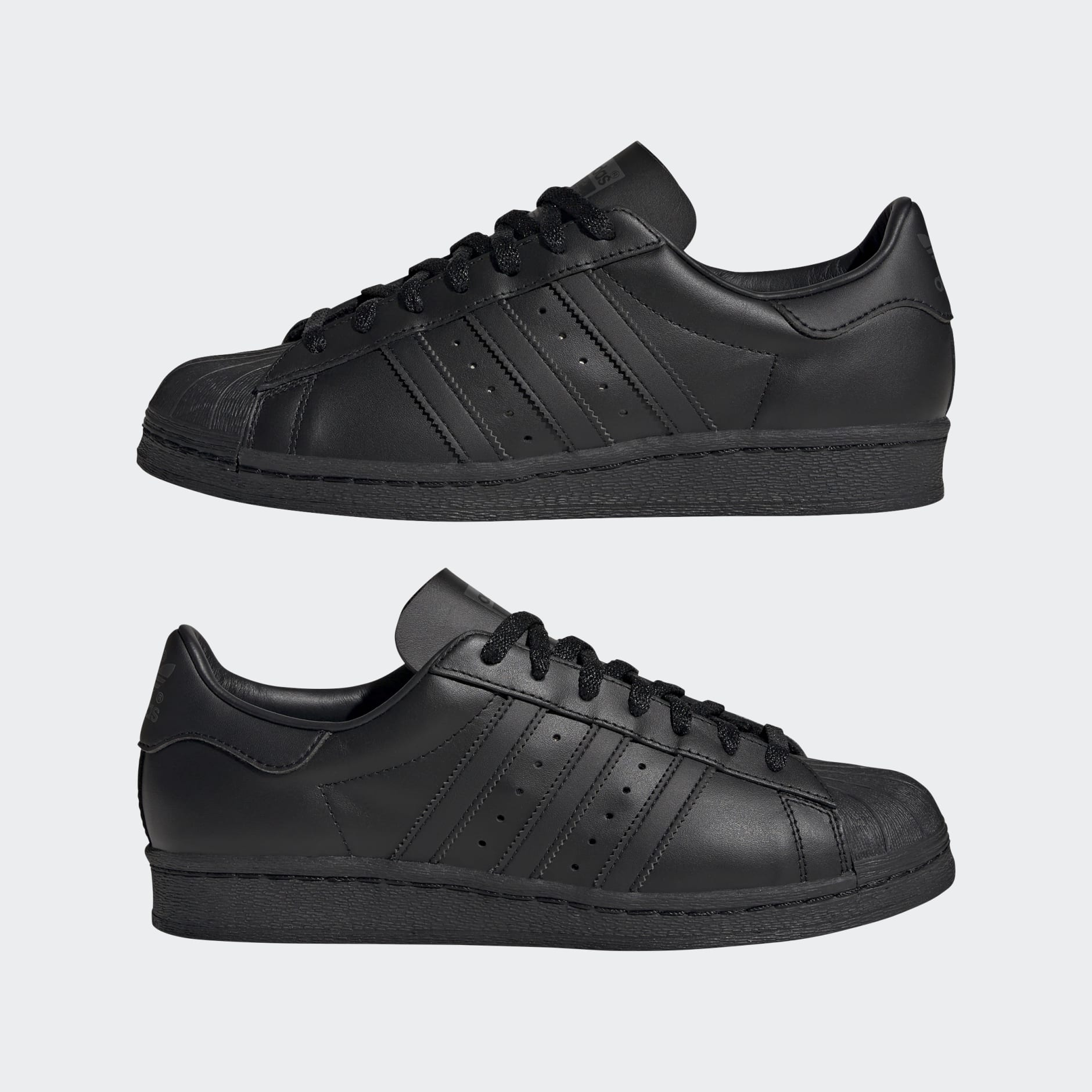 Adidas originals superstar 80's best sale all over black sneakers