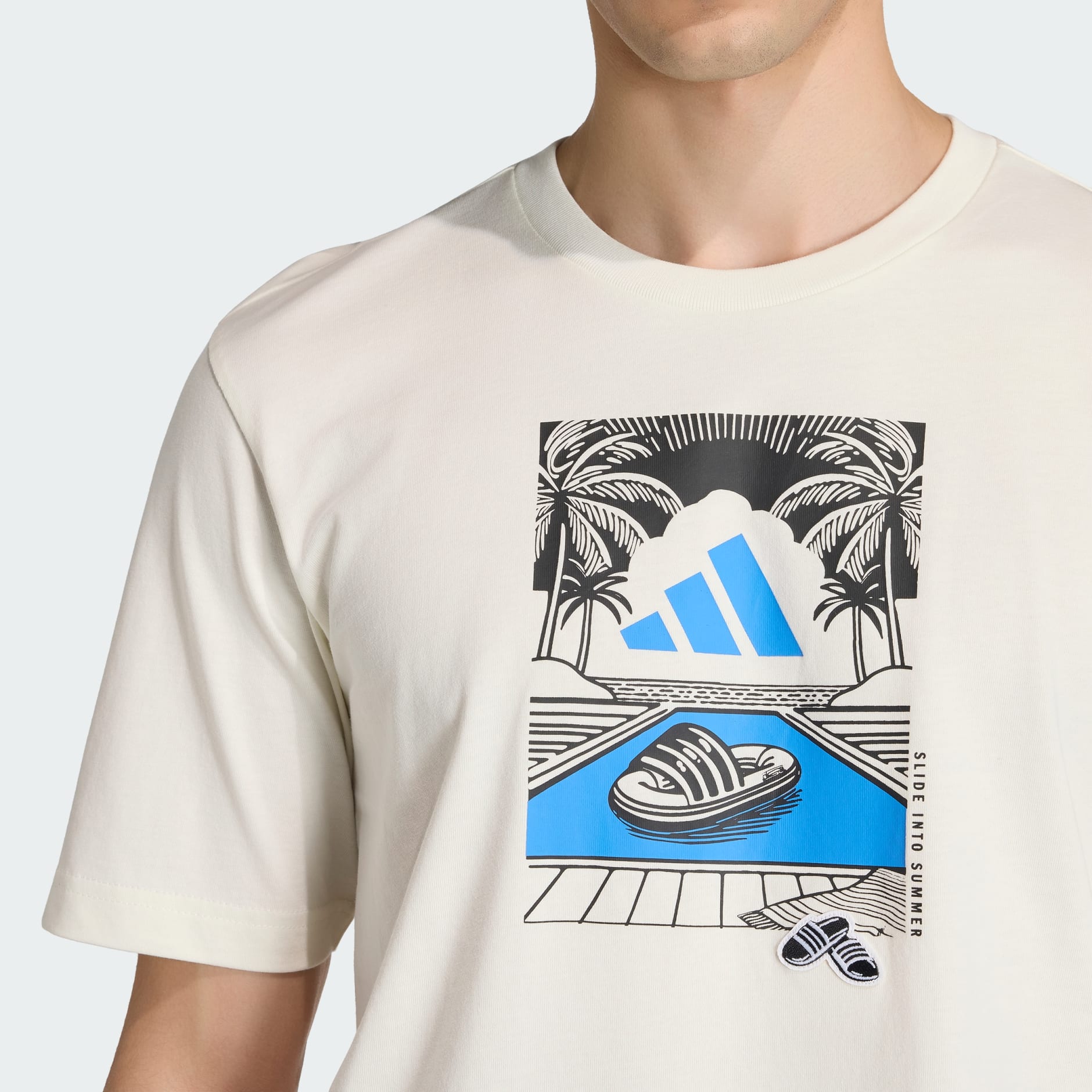 SUMMER SLIDES RELAX GRAPHIC T-SHIRT