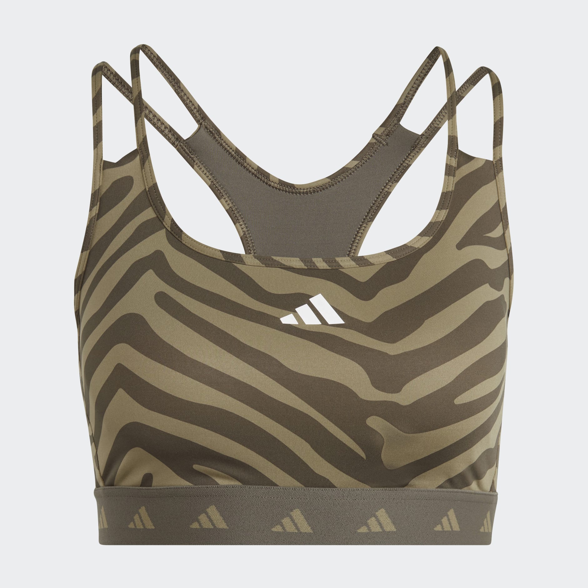 Clothing - Hyperglam Techfit Medium-Support Zebra Bra - Multicolour ...