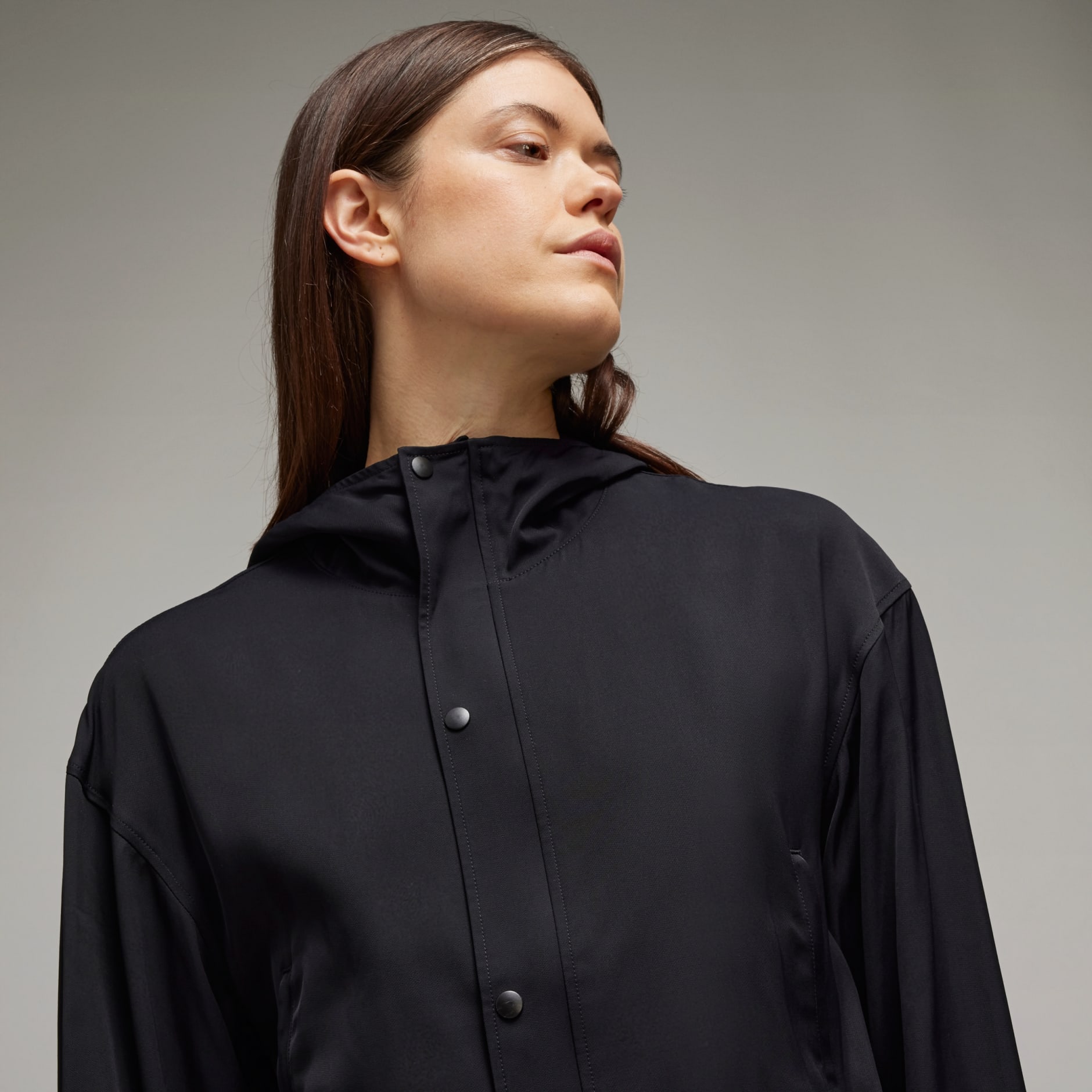 Y-3 Rayon Twill Hooded Top