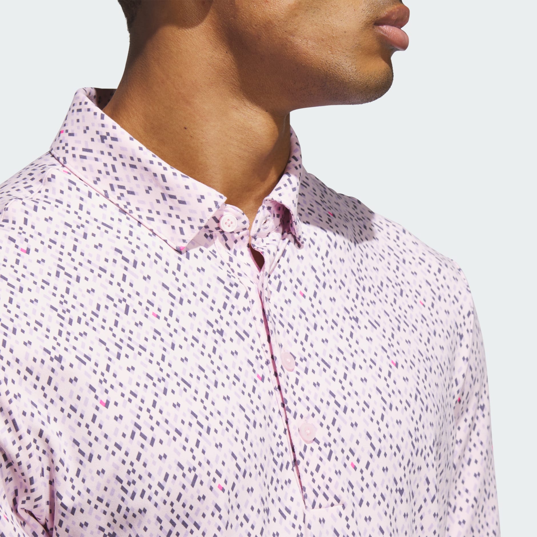 Clothing - Ultimate365 Micro Argyle Polo Shirt - Pink | adidas Oman