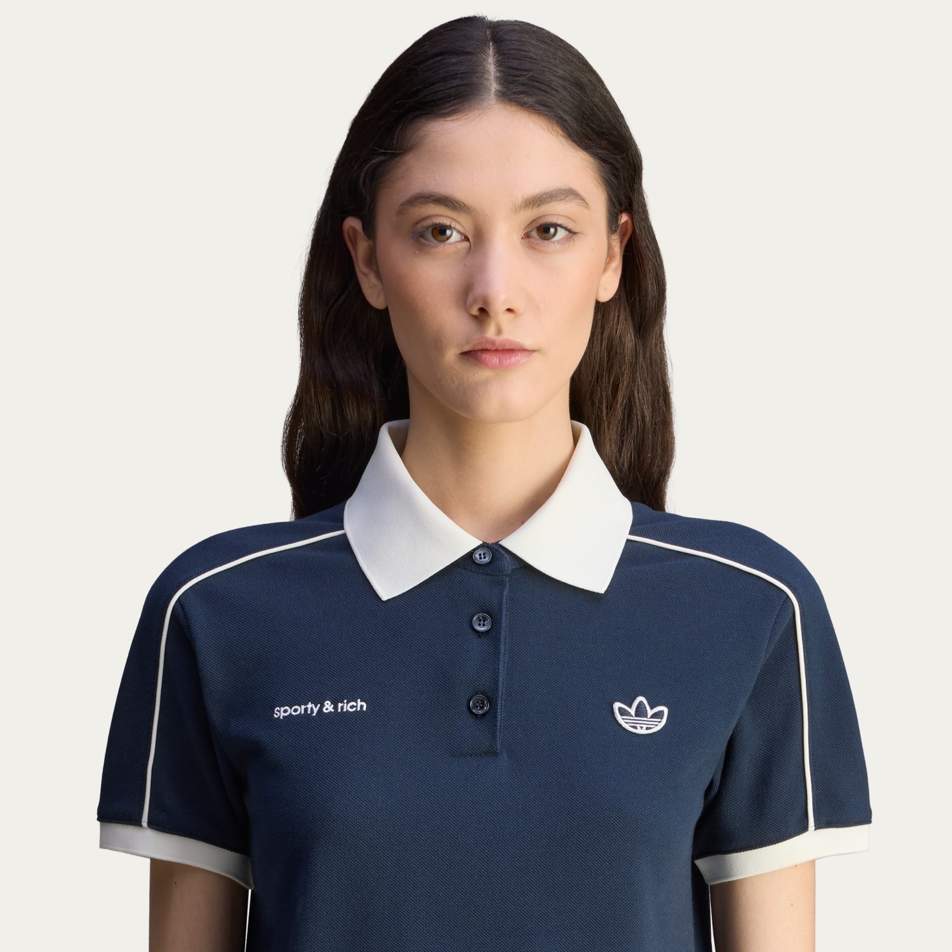 Sporty & Rich Polo Tee - Blue | adidas Hong Kong