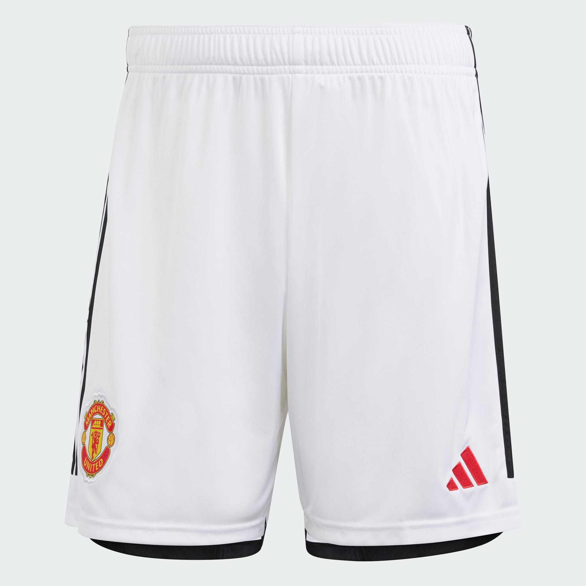 Clothing - Manchester United 23/24 Home Shorts - White | adidas South ...