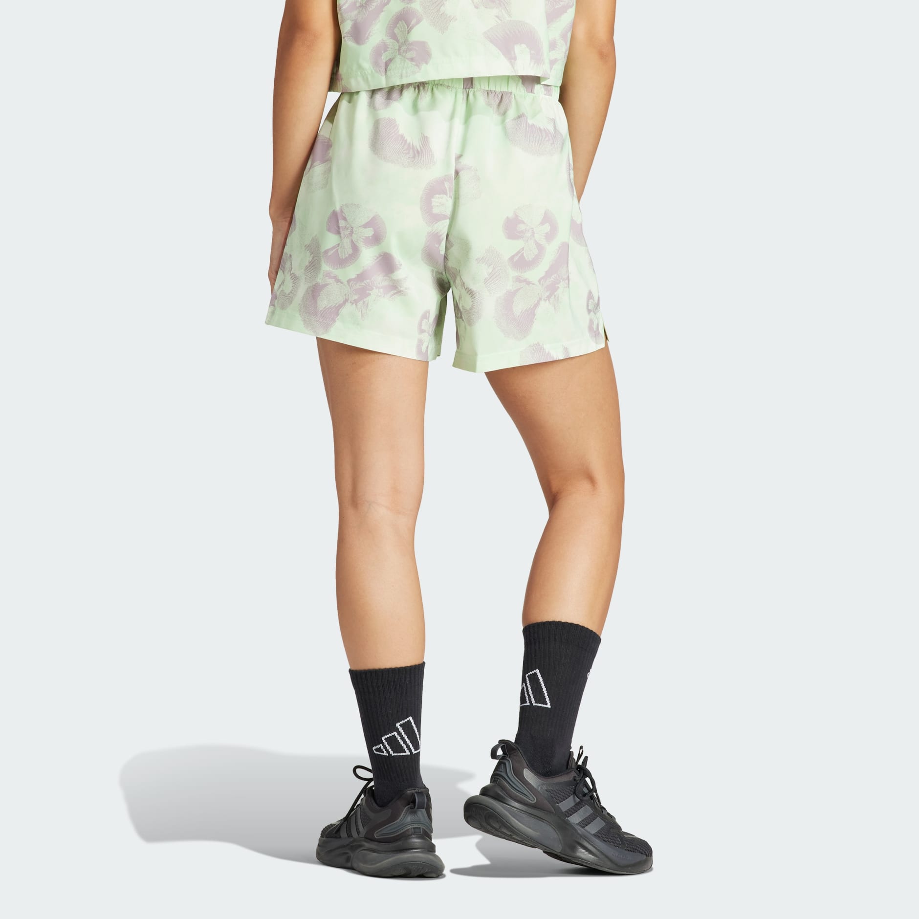 Floral Graphic Woven Shorts