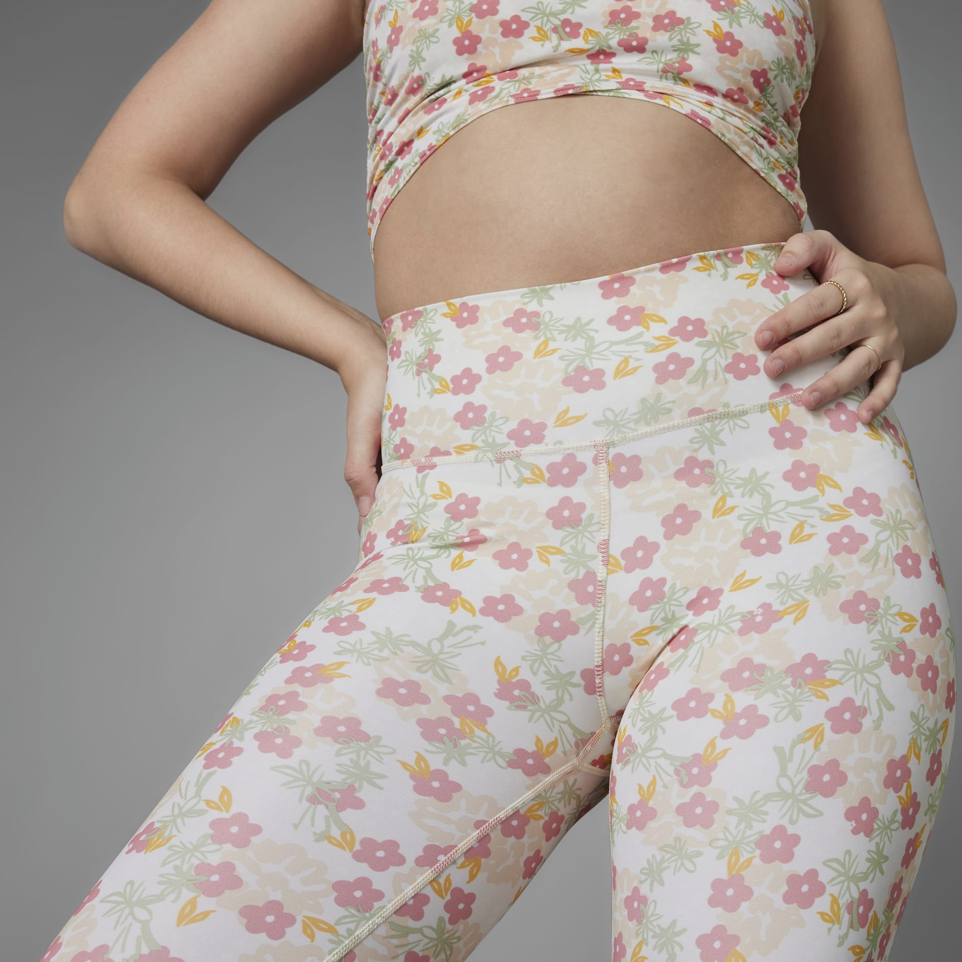 Grow Positivity Optime Flowers Training 7/8 Tights