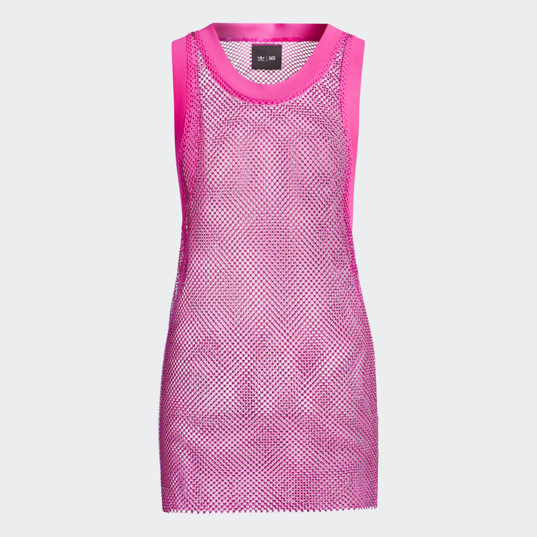 Clothing - IVY PARK Crystal Mesh Tank Top (All Gender) - Pink