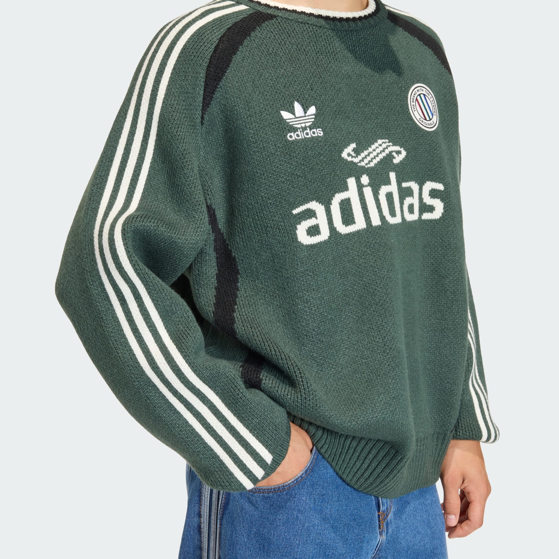 Clothing - ADICOLOR BLOKECORE PULLOVER UNISEX - Green | adidas Oman