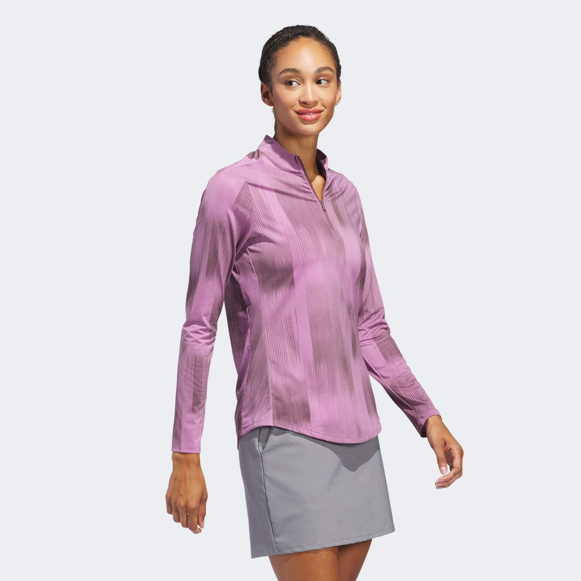 Ultimate365 Printed Quarter Zip Mock