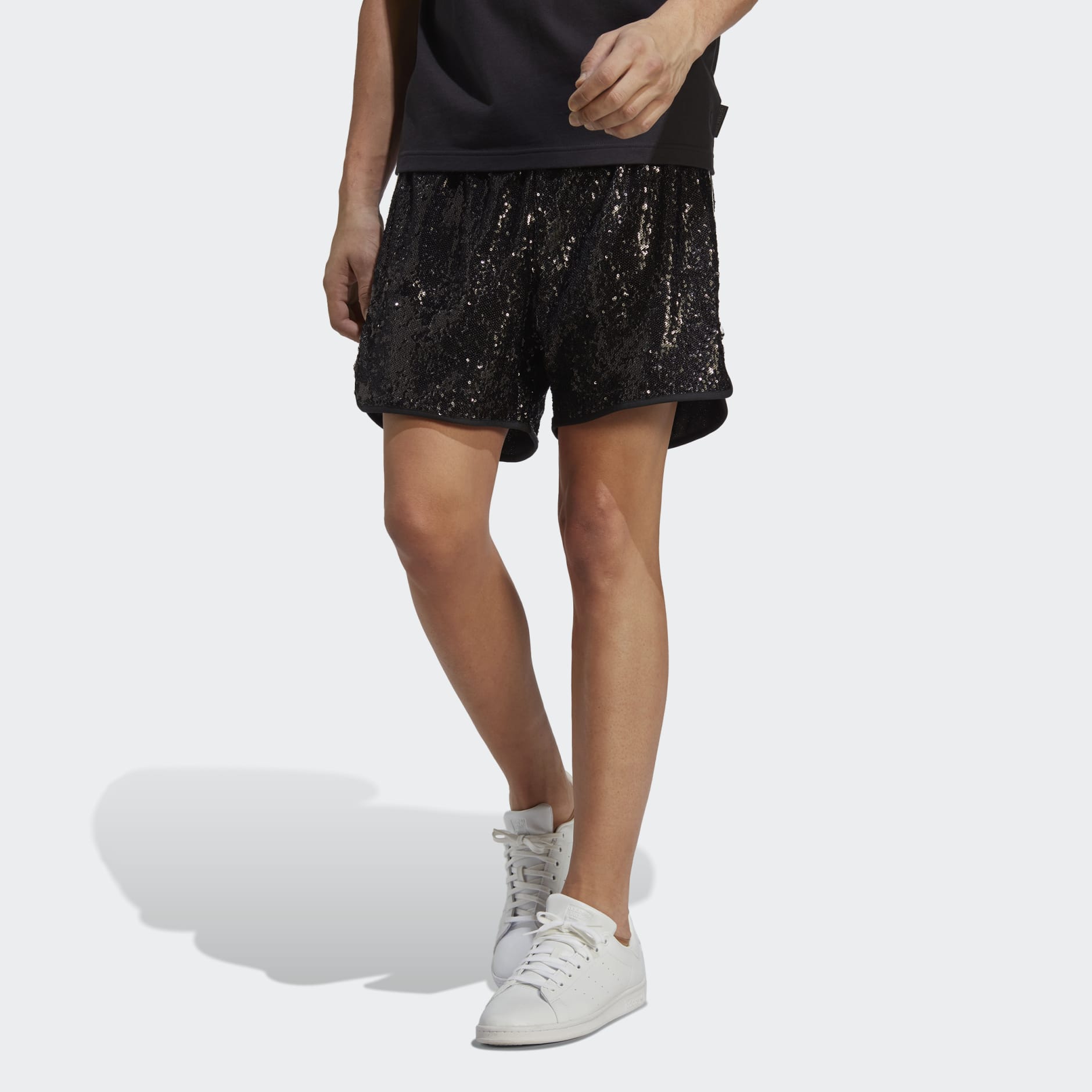 Sequin Knicker Shorts & Sheer Mesh Bodysuit Set - Lola Loves Boutique