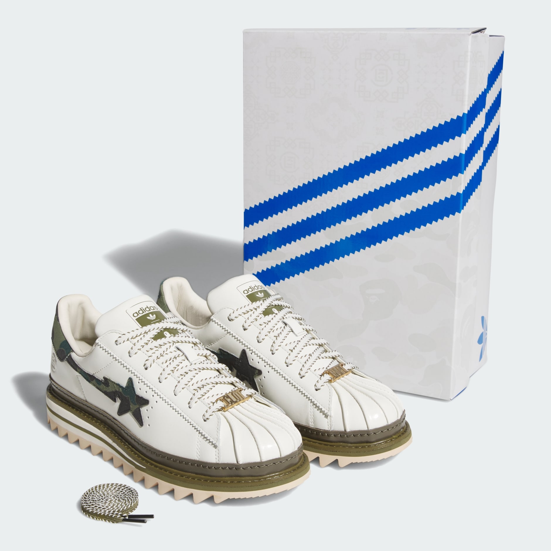 Pantofi EDC X BAPE Superstar by Edison Chen