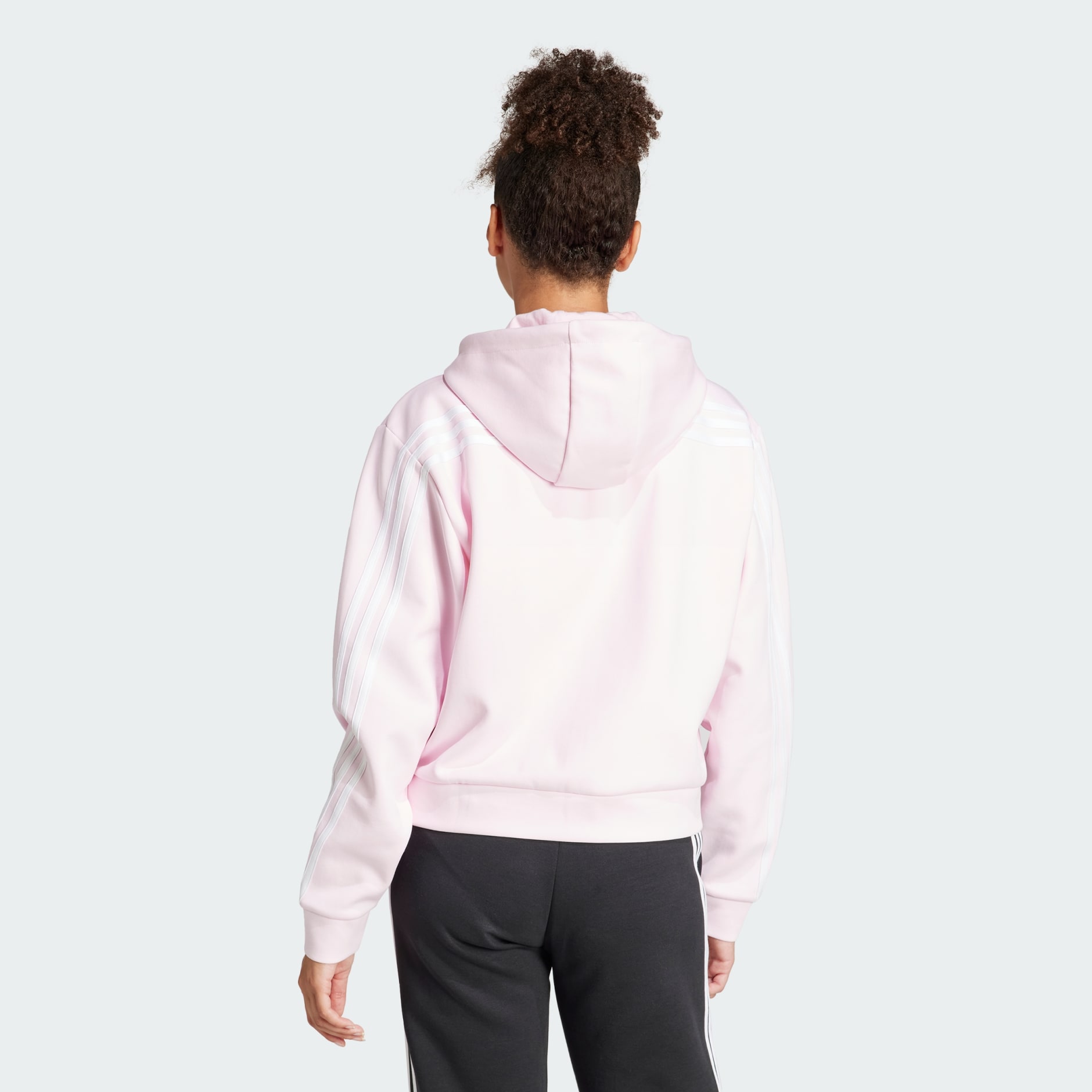 Pink adidas zip top hoodie