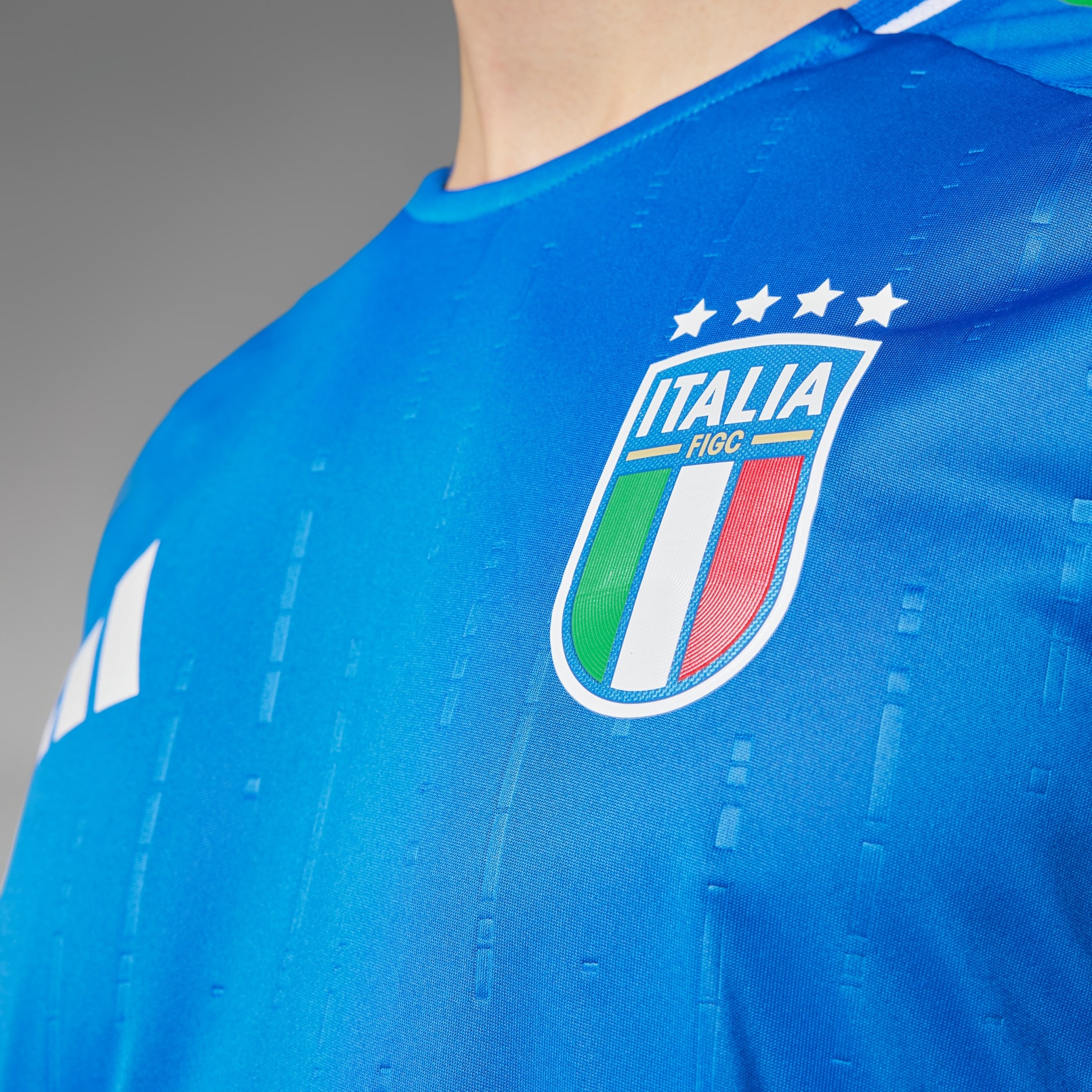 adidas Italy 2024 Home Authentic Jersey Blue adidas UAE