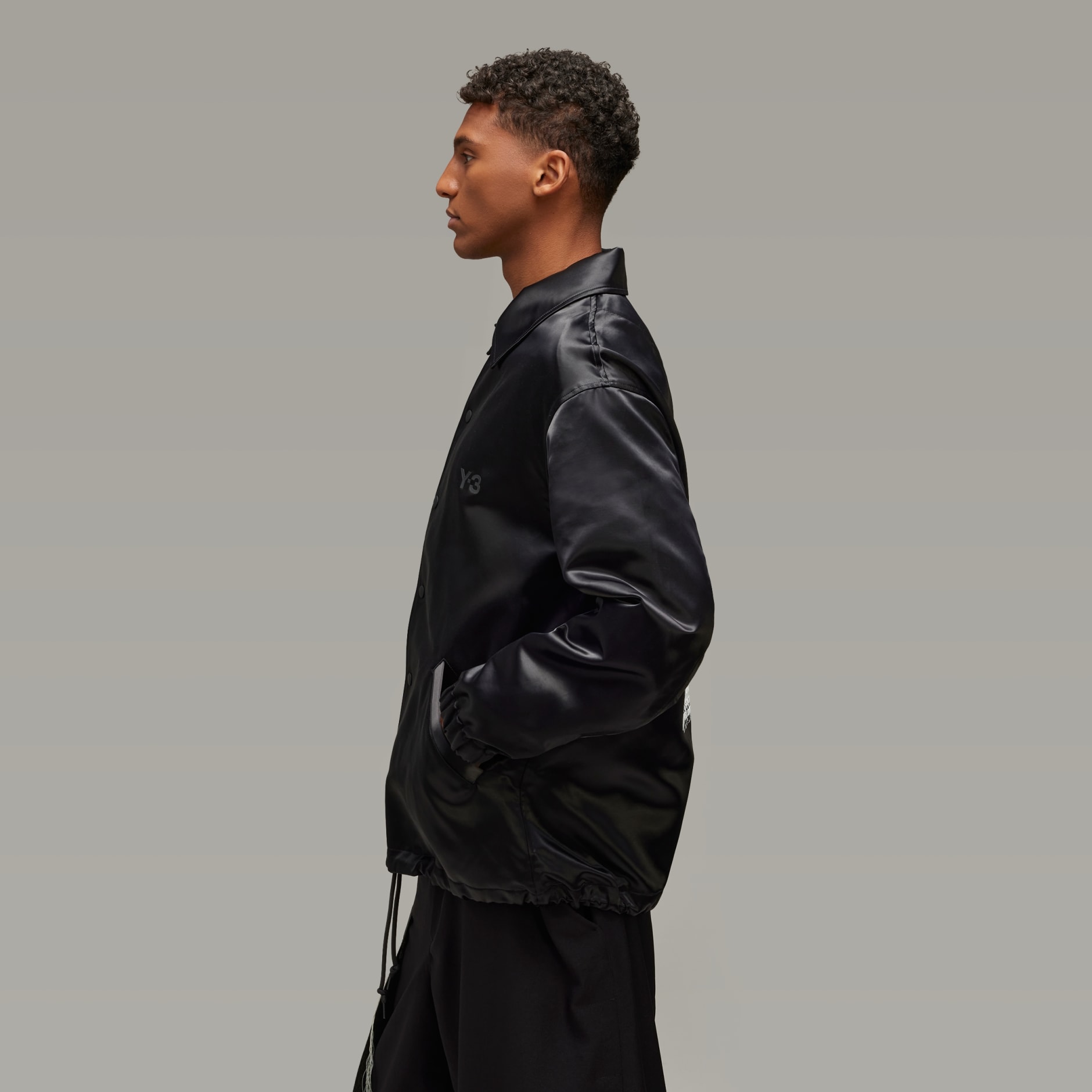 adidas Y-3 Graphic Coach Jacket - Black | adidas GH