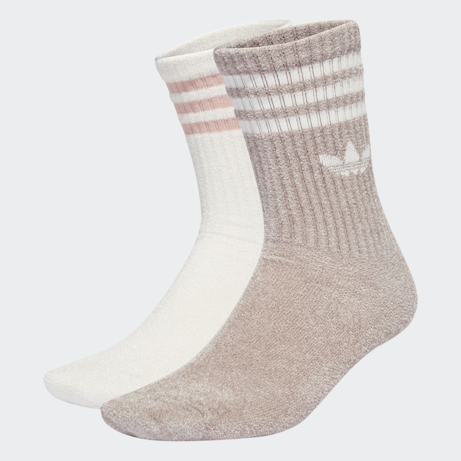 Cozy Mid-Cut Crew Socks 2 Pairs