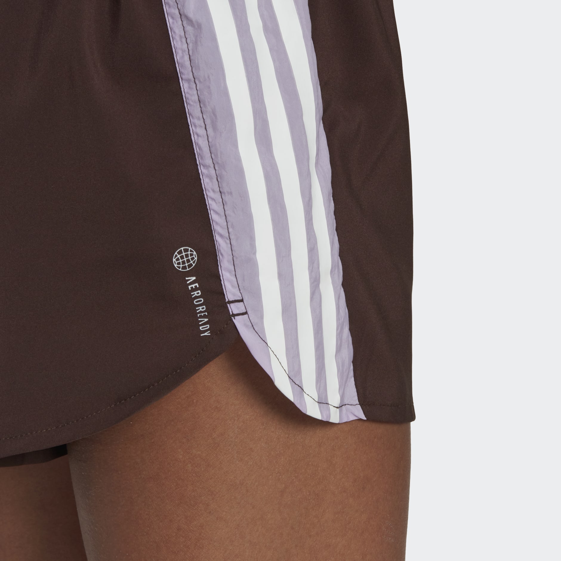 adidas Hyperglam Running Shorts Brown adidas IL