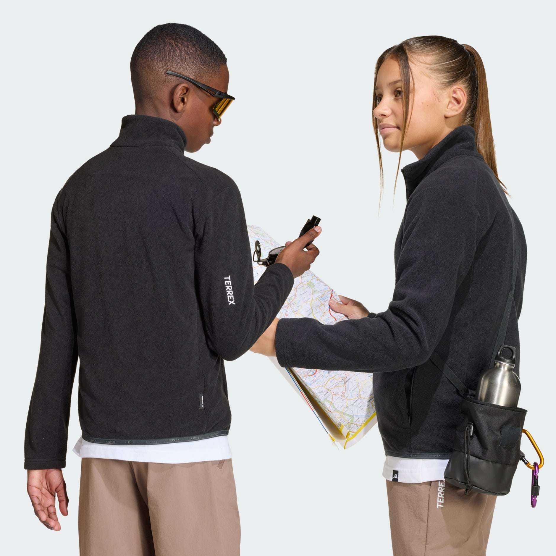 Dječja jakna od flisa s patentnim zatvaračem cijelom duljinom Terrex Multi