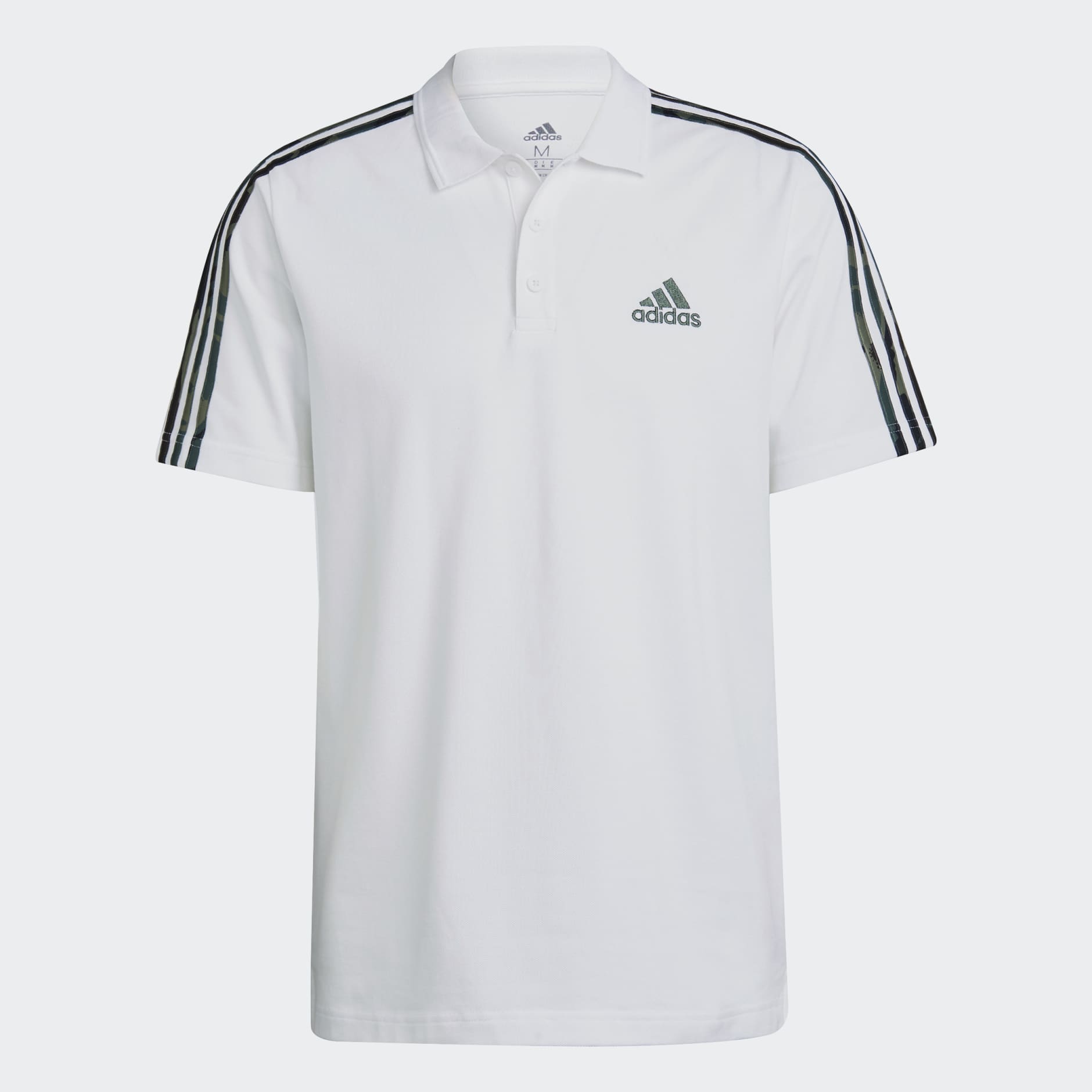 Essentials Piqué Camouflage 3-Stripes Polo Shirt