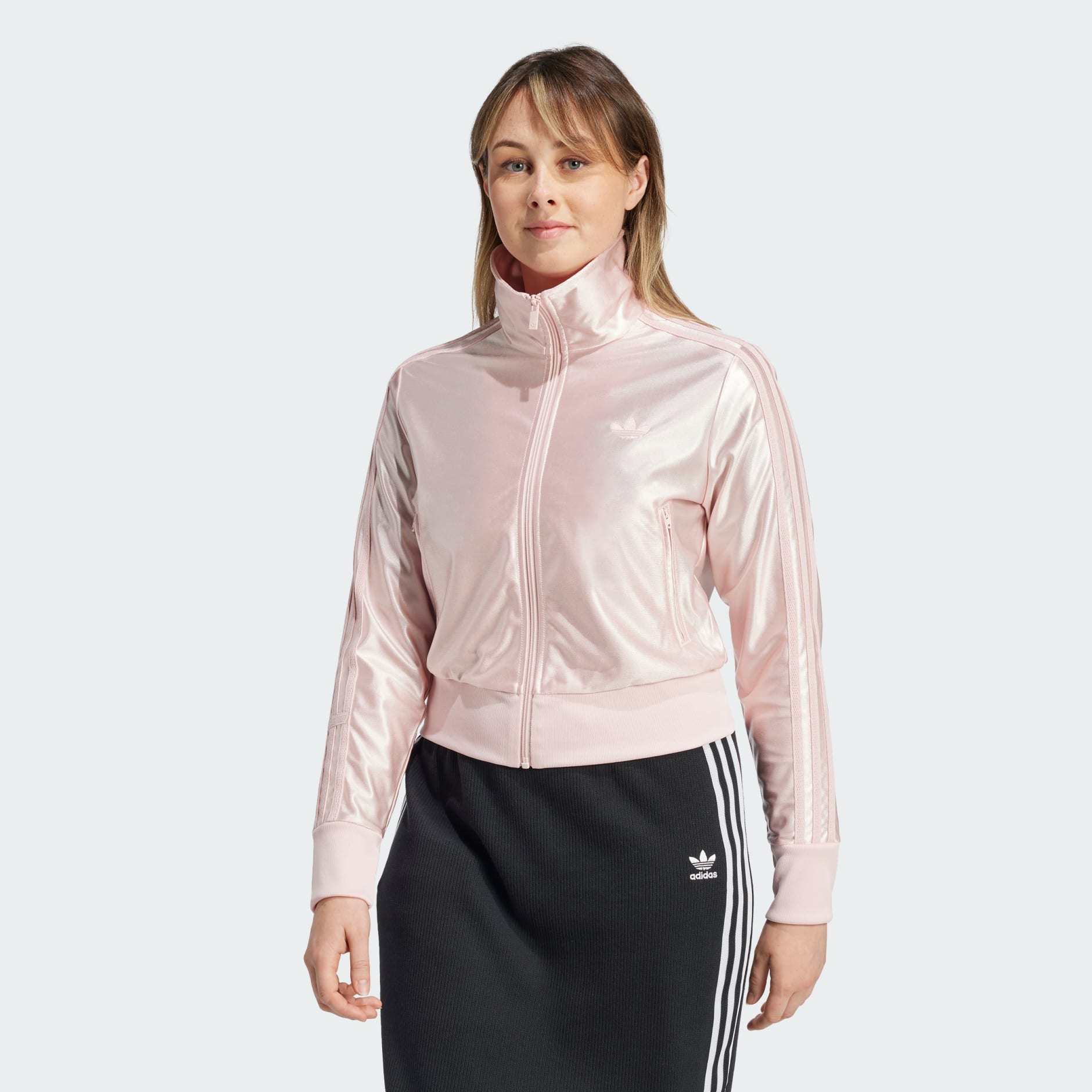 ★adidas★ Firebird fitted track top sandy pink IY9521 Clothing - Firebird Fitted Track Top - Pink | adidas Israel