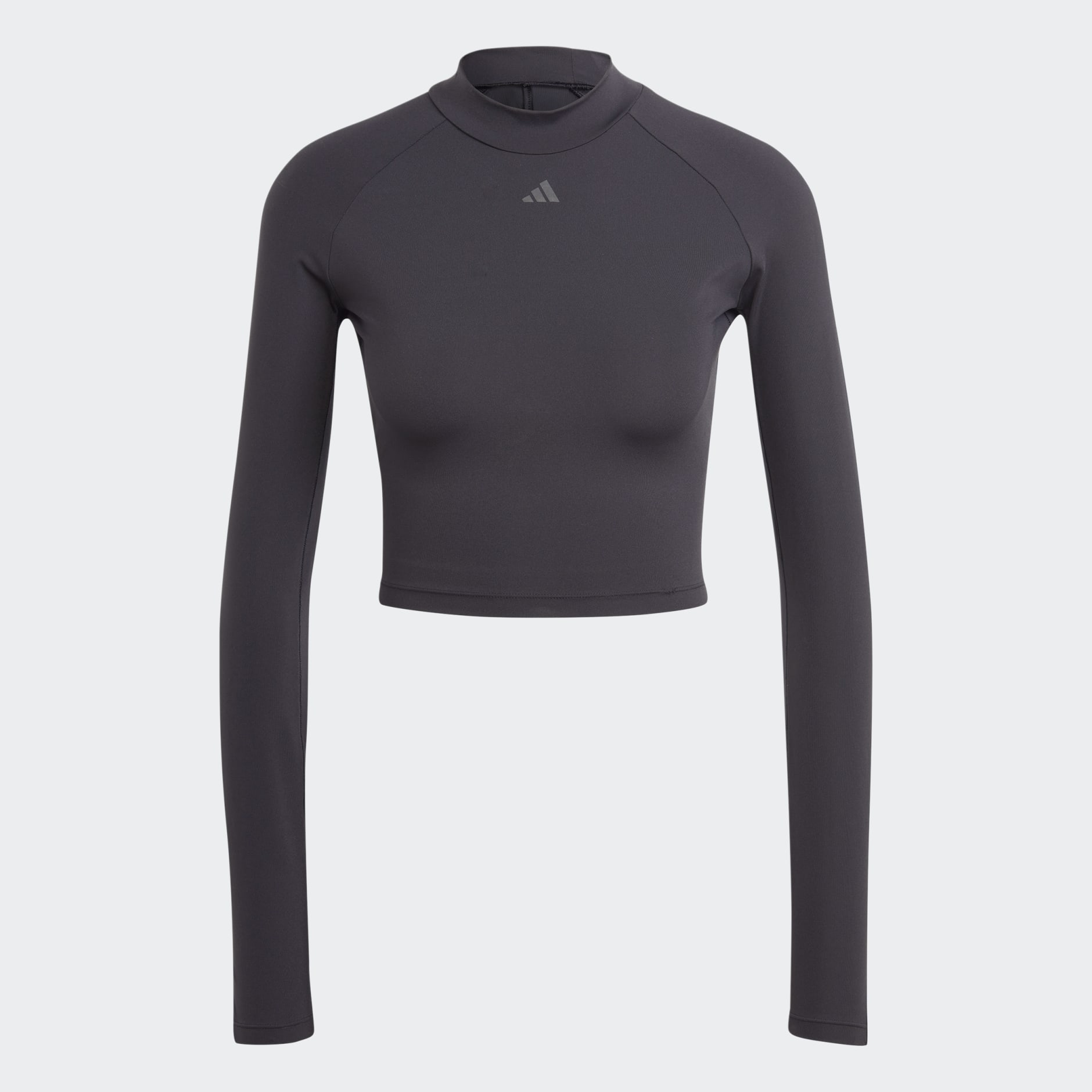 Adidas women's long store sleeve crop top