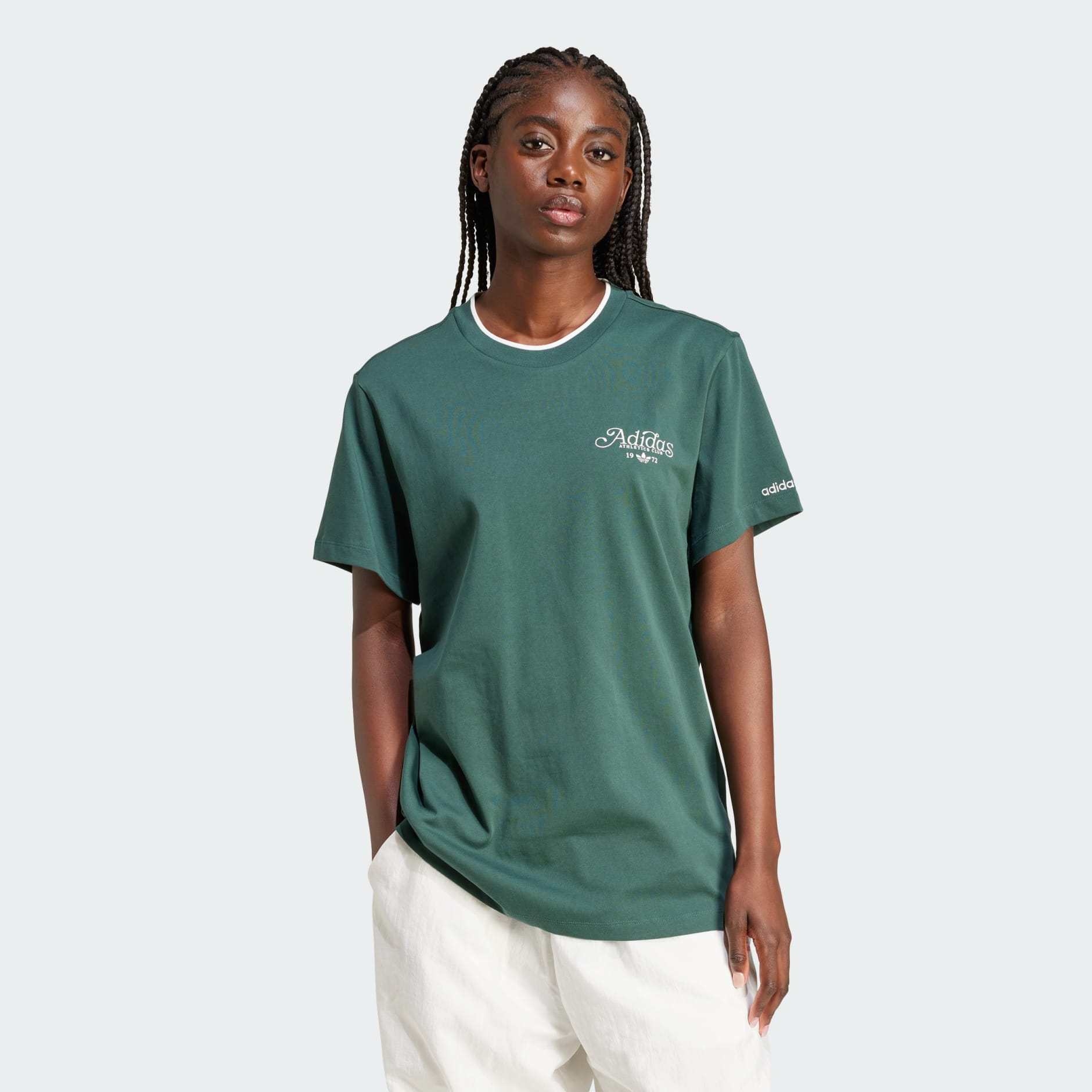 Women s Clothing Graphic Loose Tee Green adidas Saudi Arabia