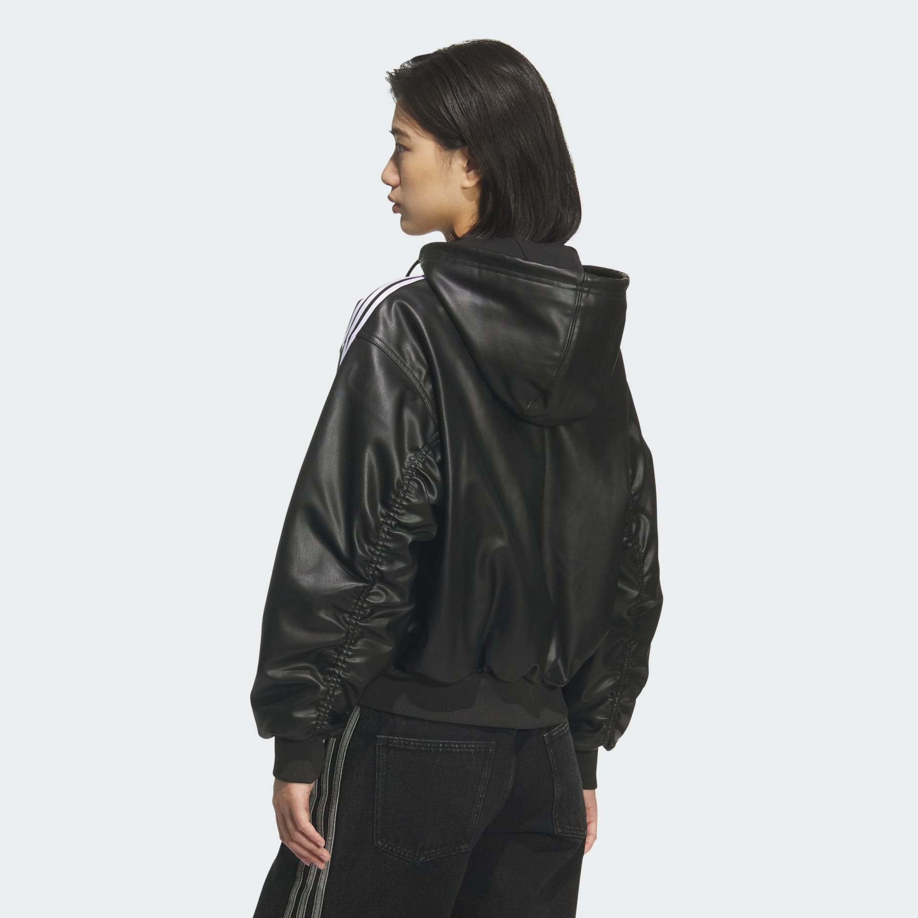 W PLEATHER JACKET PAD