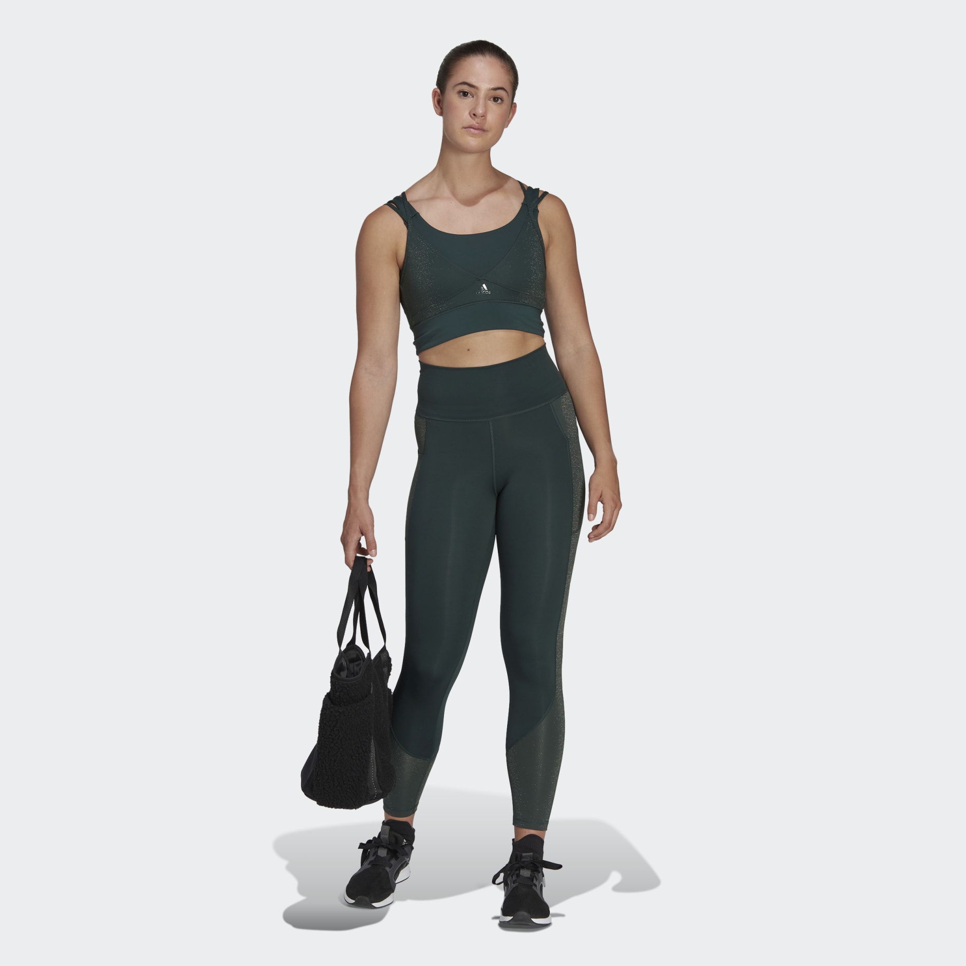 Buy Adidas Powerimpact Training Medium-Support Shiny sports bra