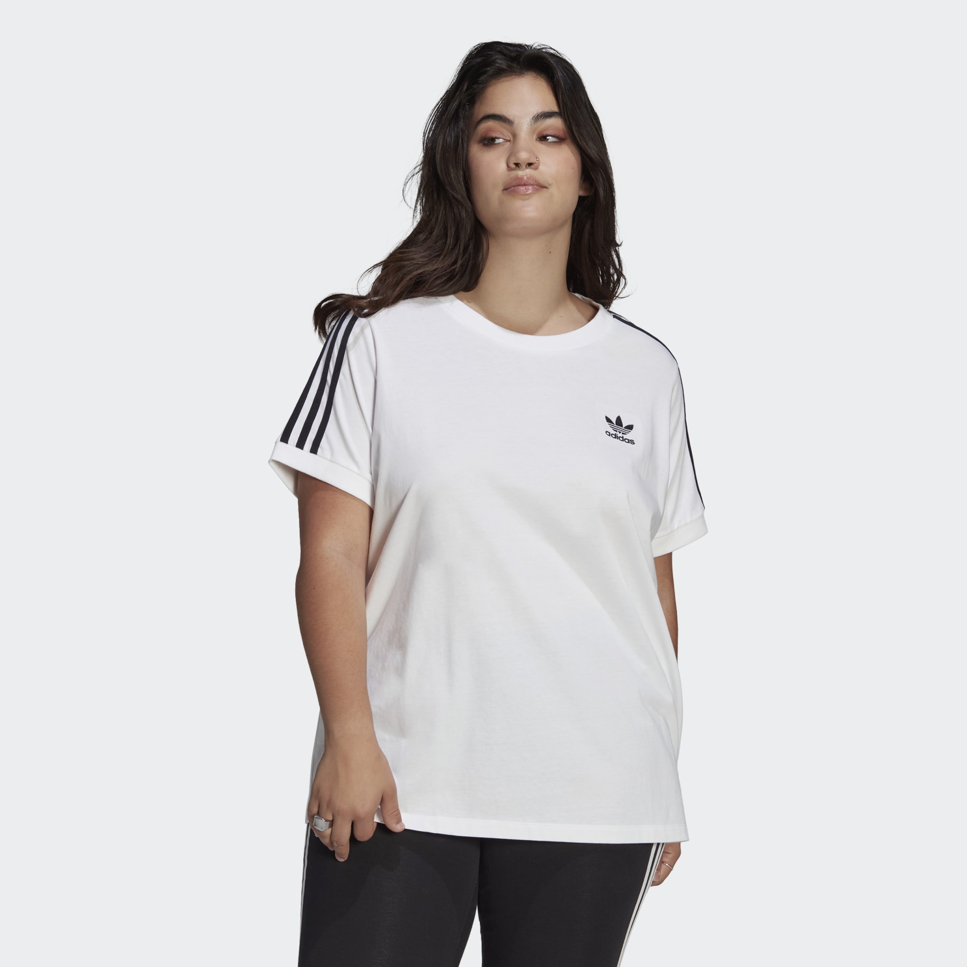 تيشيرت Adicolor Classics 3-Stripes (قياس كبير)