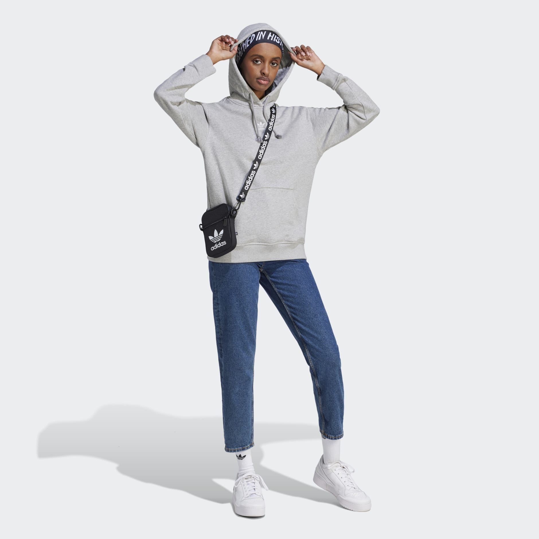Women\'s Clothing - Adicolor Essentials Grey Hoodie adidas | Oman Regular 
