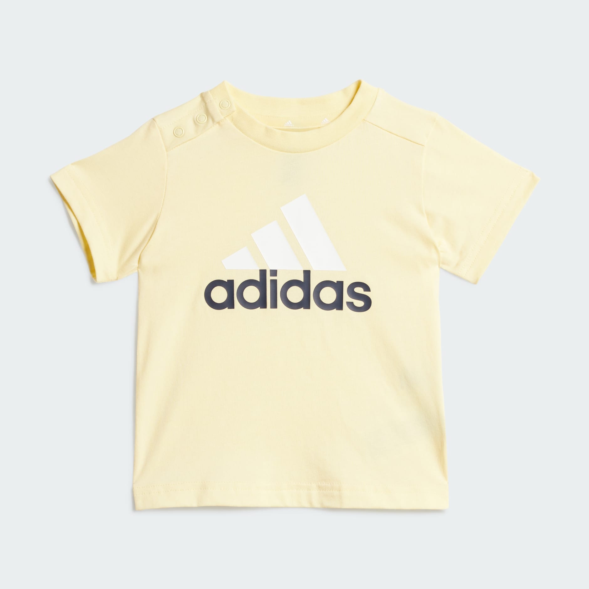 Kids Clothing Essentials Organic Cotton Tee and Shorts Set Yellow adidas Bahrain